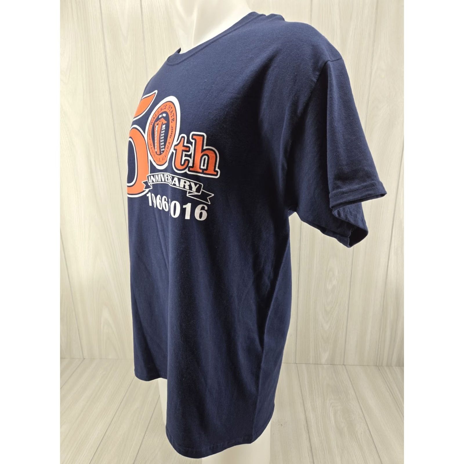 Gildan VINTAGE Wallace State Community College AL 50 anniversary Shirt Mens L Blue Gildan Ultra Cotton T-Shirt Crew Neck Short Sleeve Men Size US L / EU 52-54 / 3 - 3 Thumbnail