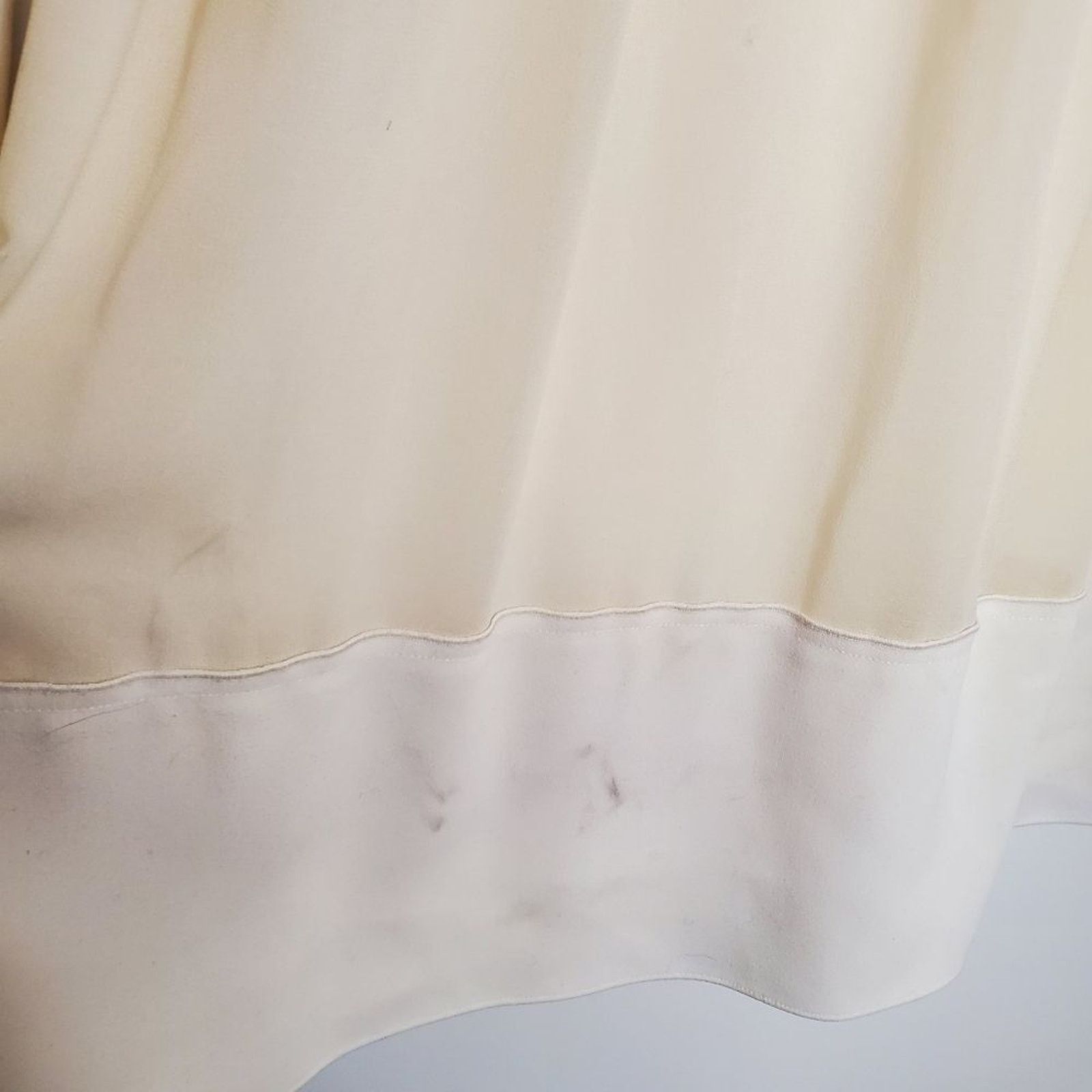 Reiss Reiss Off White Cream Finn Soft Sheer Pleated Dress Size 6 Size M / US 6-8 / IT 42-44 - 4 Thumbnail