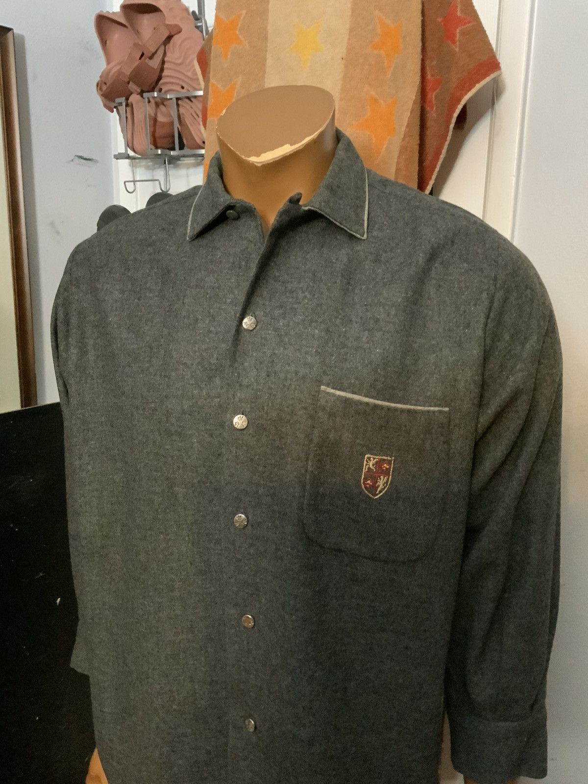 Vintage Vintage 50s 60s Sportsman By Cal-Made Woolunella Loop Shirt Size US M / EU 48-50 / 2 - 12 Thumbnail