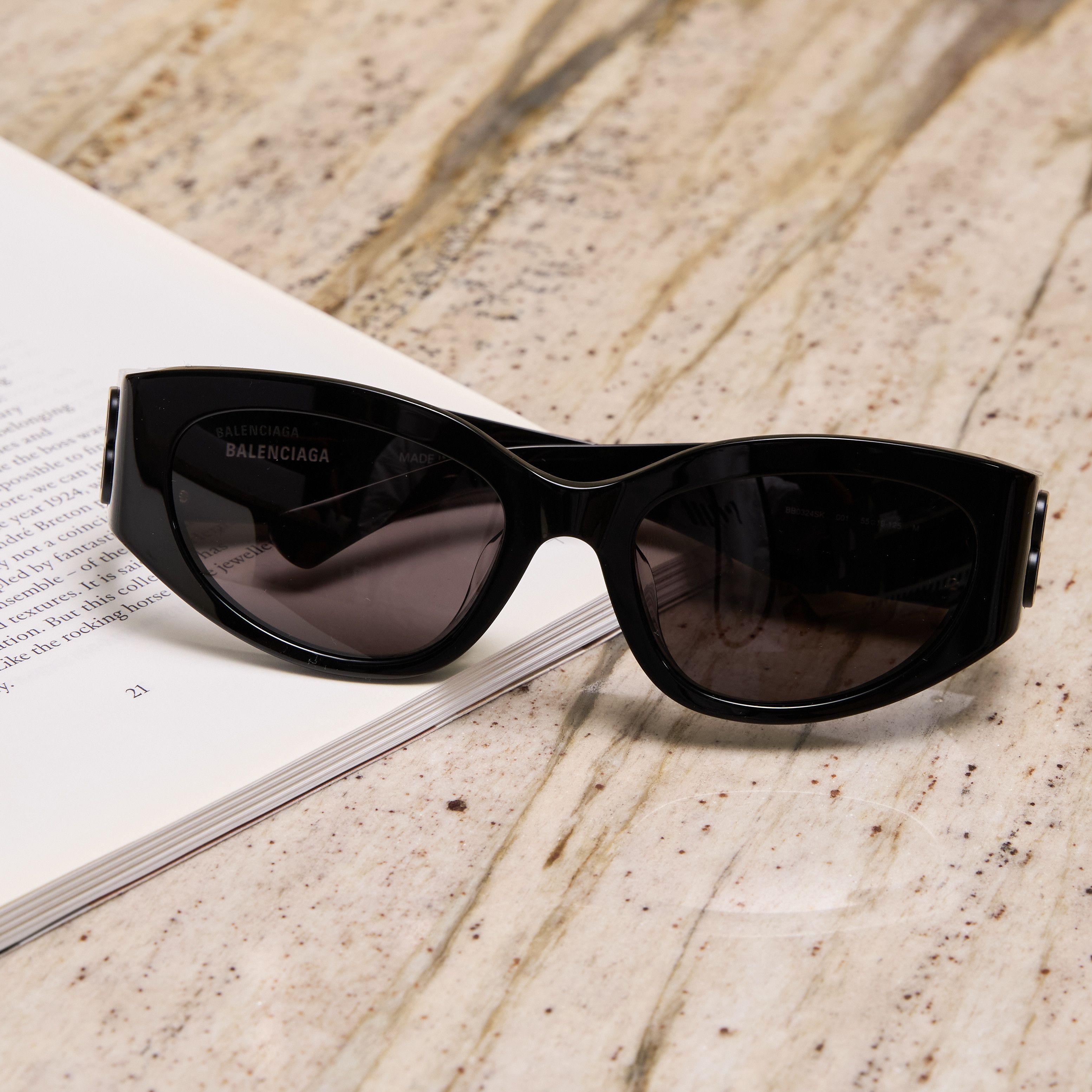 Balenciaga BALENCIAGA BB0324SK 001 Sunglasses BLACK Size ONE SIZE - 6 Thumbnail
