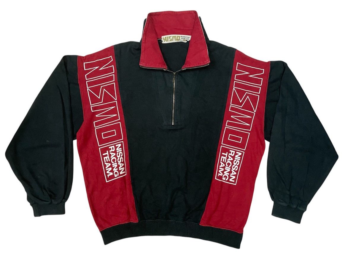 Japanese Brand Vintage Nismo Nissan Racing Team Half Zipper Sweatshirt Size US L / EU 52-54 / 3 - 1 Thumbnail