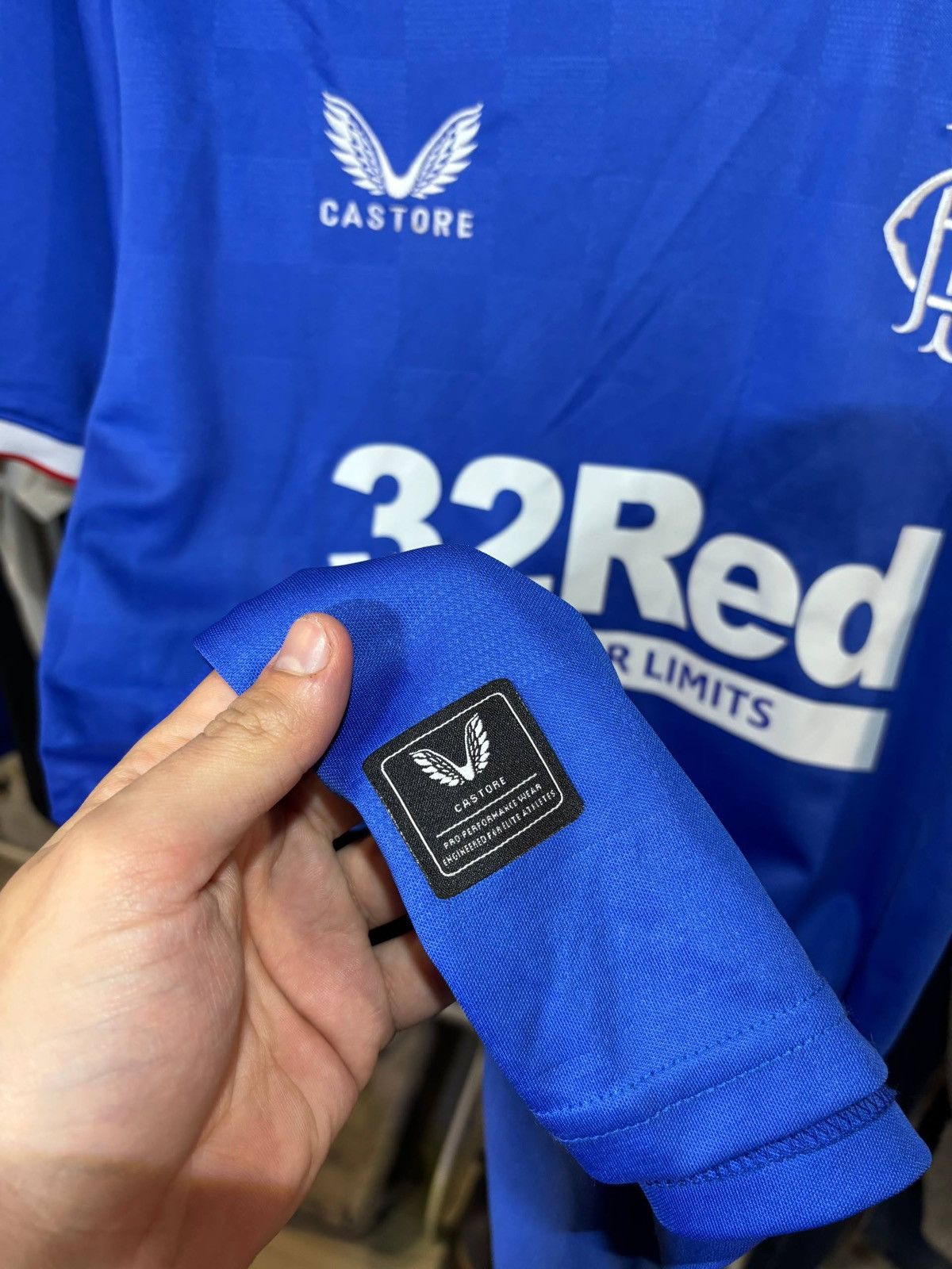 Castore Castore Rangers Home soccer jersey Size:XXL Size US XXL / EU 58 / 5 - 6 Thumbnail