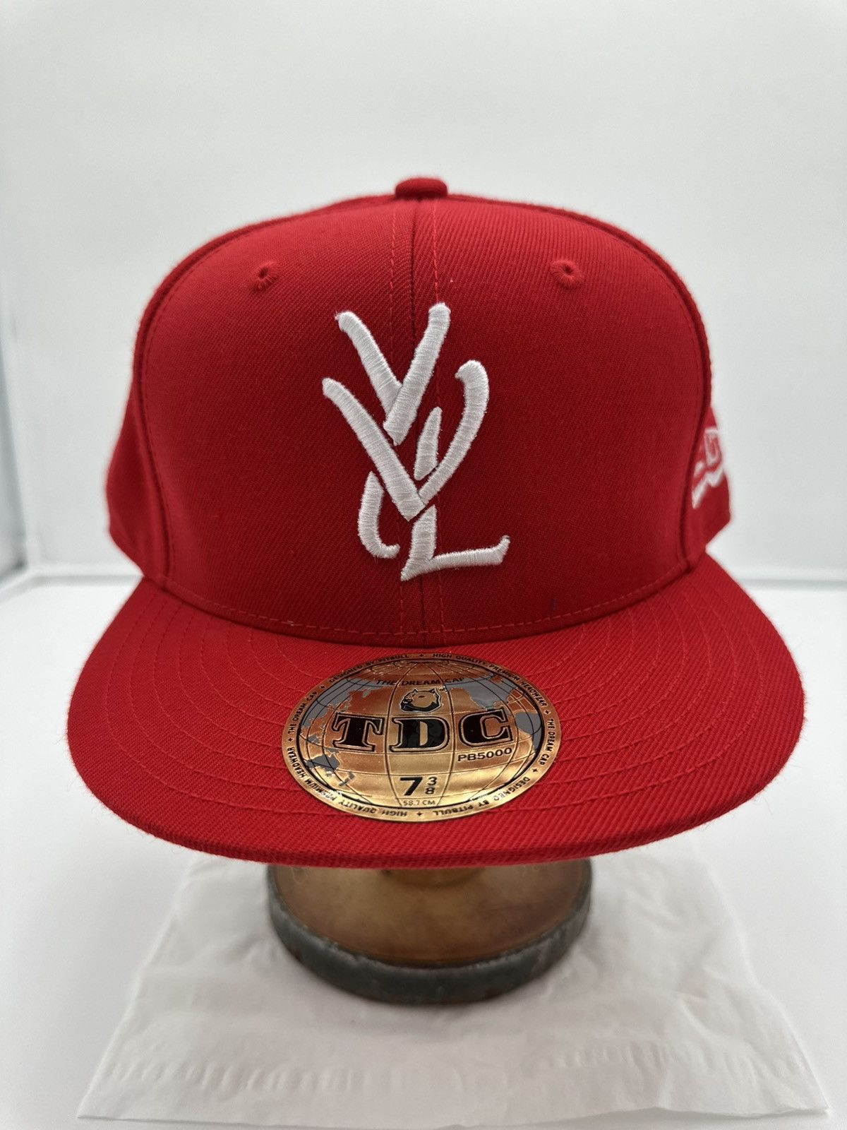 YVL playboi carti キャップRED 7 3/8 Other 7 3/8 YVL Opium Fitted Hat Playboi Carti Red White | Grailed
