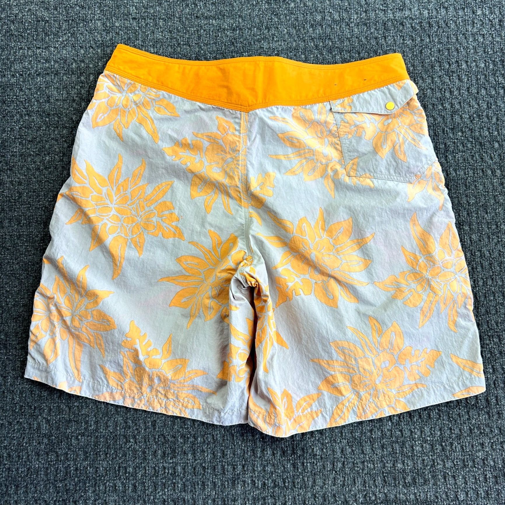 Patagonia VINTAGE Patagonia Pataloha Board Shorts Swim Trunks 38 Orange Floral Print - Men’s Bottom ... Size US 38 / EU 54 - 5 Thumbnail