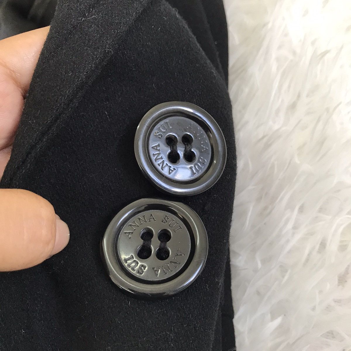 Anna Sui Anna Sui Wool Long jacket Size S / US 4 / IT 40 - 10 Thumbnail