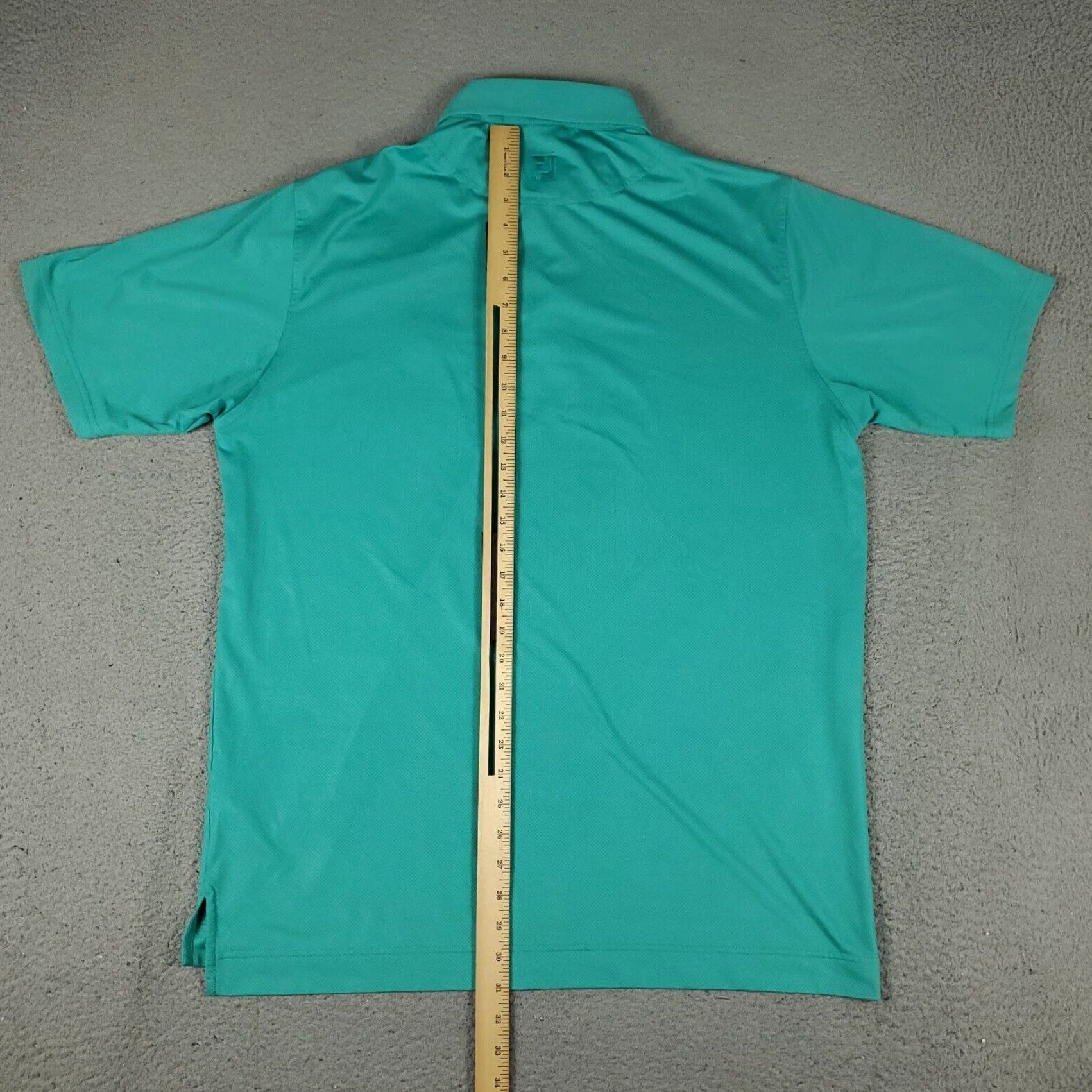 Footjoy FJ Polo Shirt Mens Size Large Turquoise Blue Short Sleeve Casual Sport Golf Shirt L Mens Polo FJ Turquoise Blue Short Sleeve Polo Shirt Size US L / EU 52-54 / 3 - 3 Thumbnail
