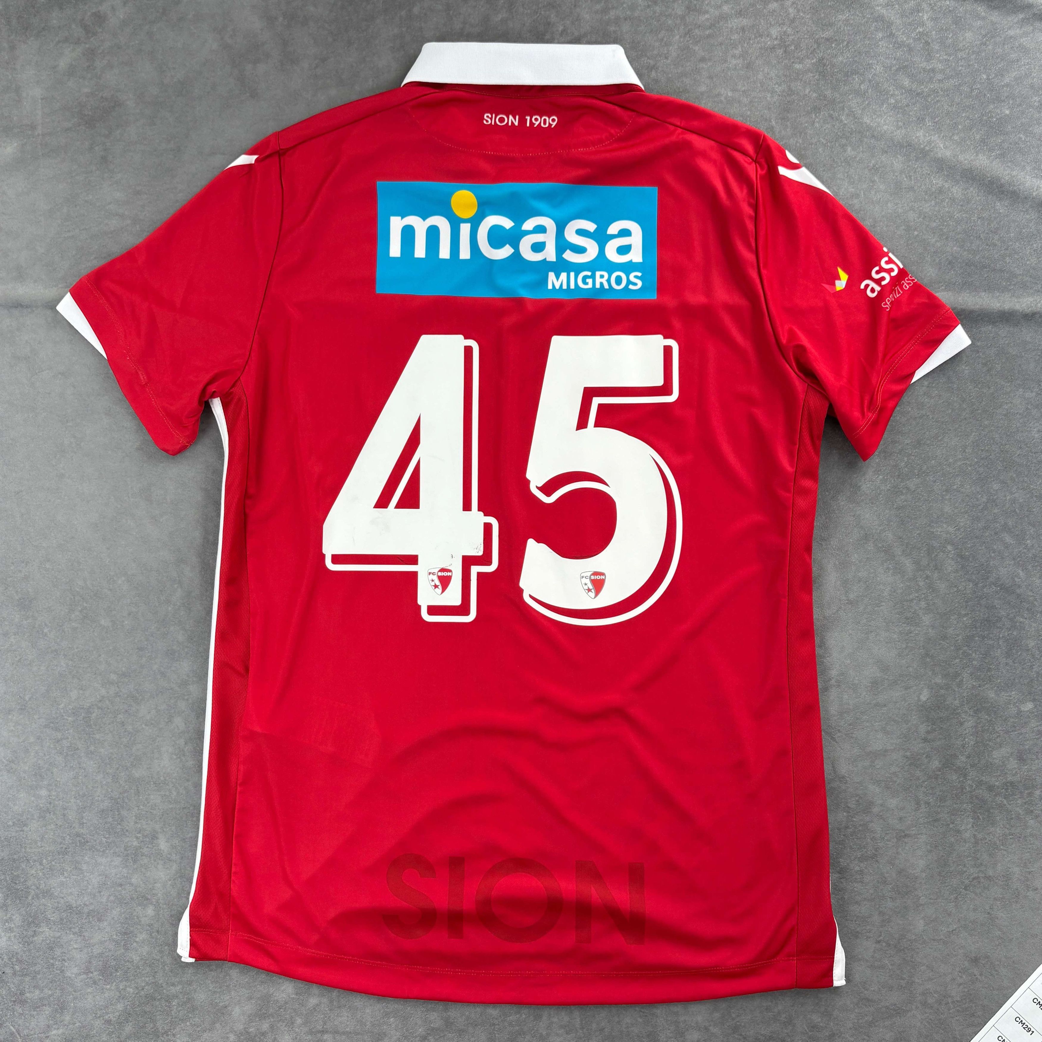 Macron Sion 2018-19 Macron away #45 football jersey shirt size XL Size US XL / EU 56 / 4 - 2 Thumbnail