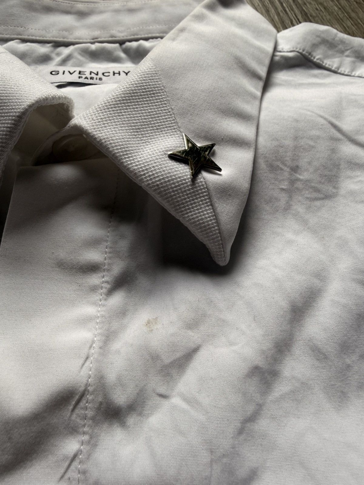 Givenchy SS16 Givenchy Star Studded Collar Long Sleeve Shirt Size 41 Size US L / EU 52-54 / 3 - 6 Thumbnail