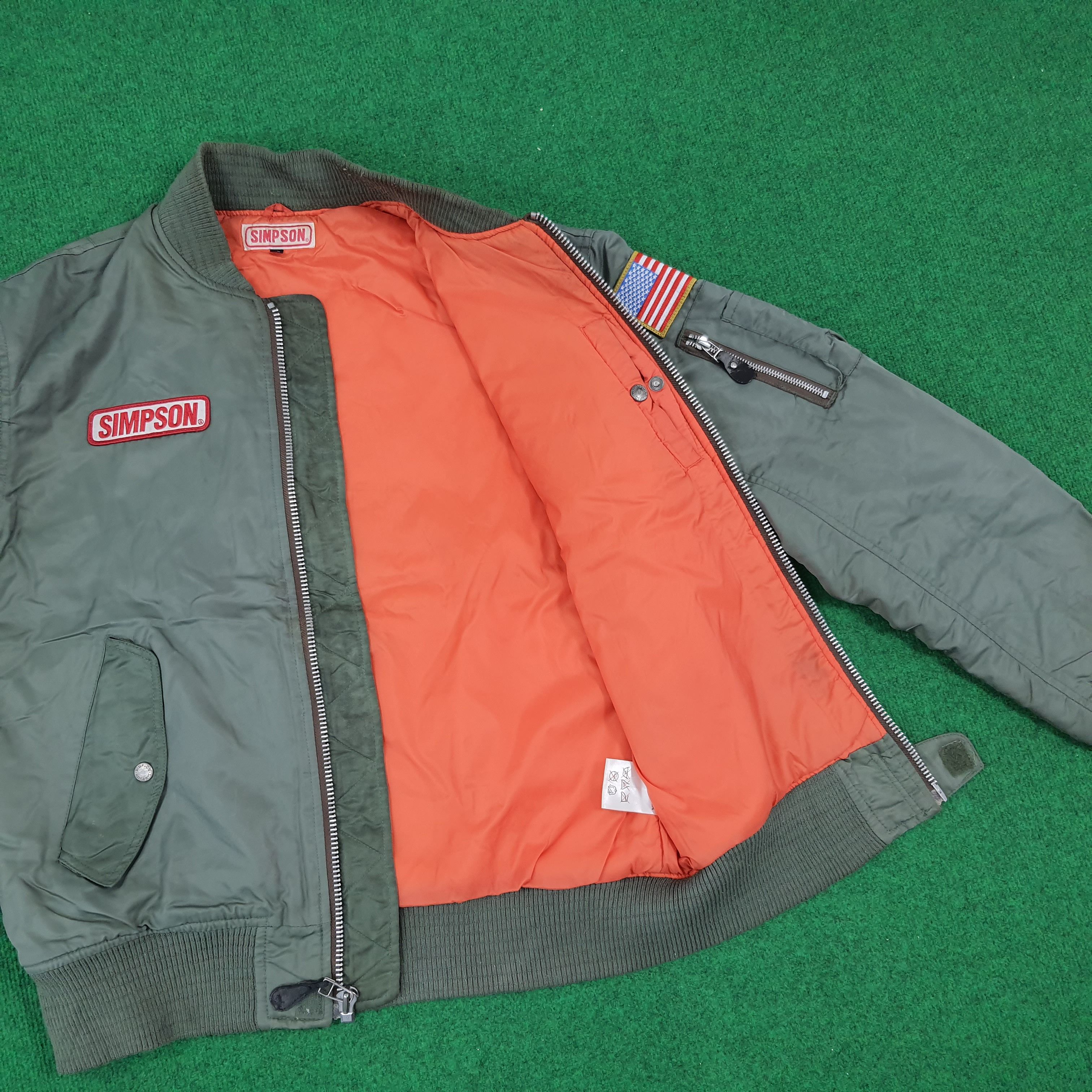Vintage Vintage North Carolina SIMPSON USA Bomber Jacket Size US L / EU 52-54 / 3 - 8 Thumbnail
