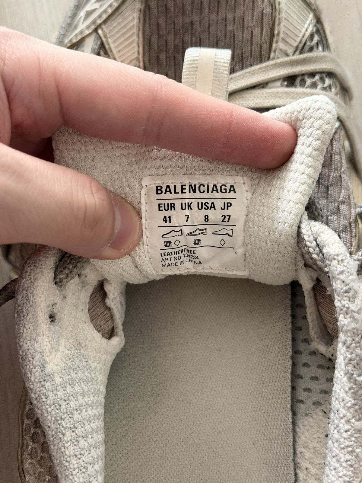Balenciaga 3xl sneakers Eggshell Size US 8 / EU 41 - 3 Thumbnail