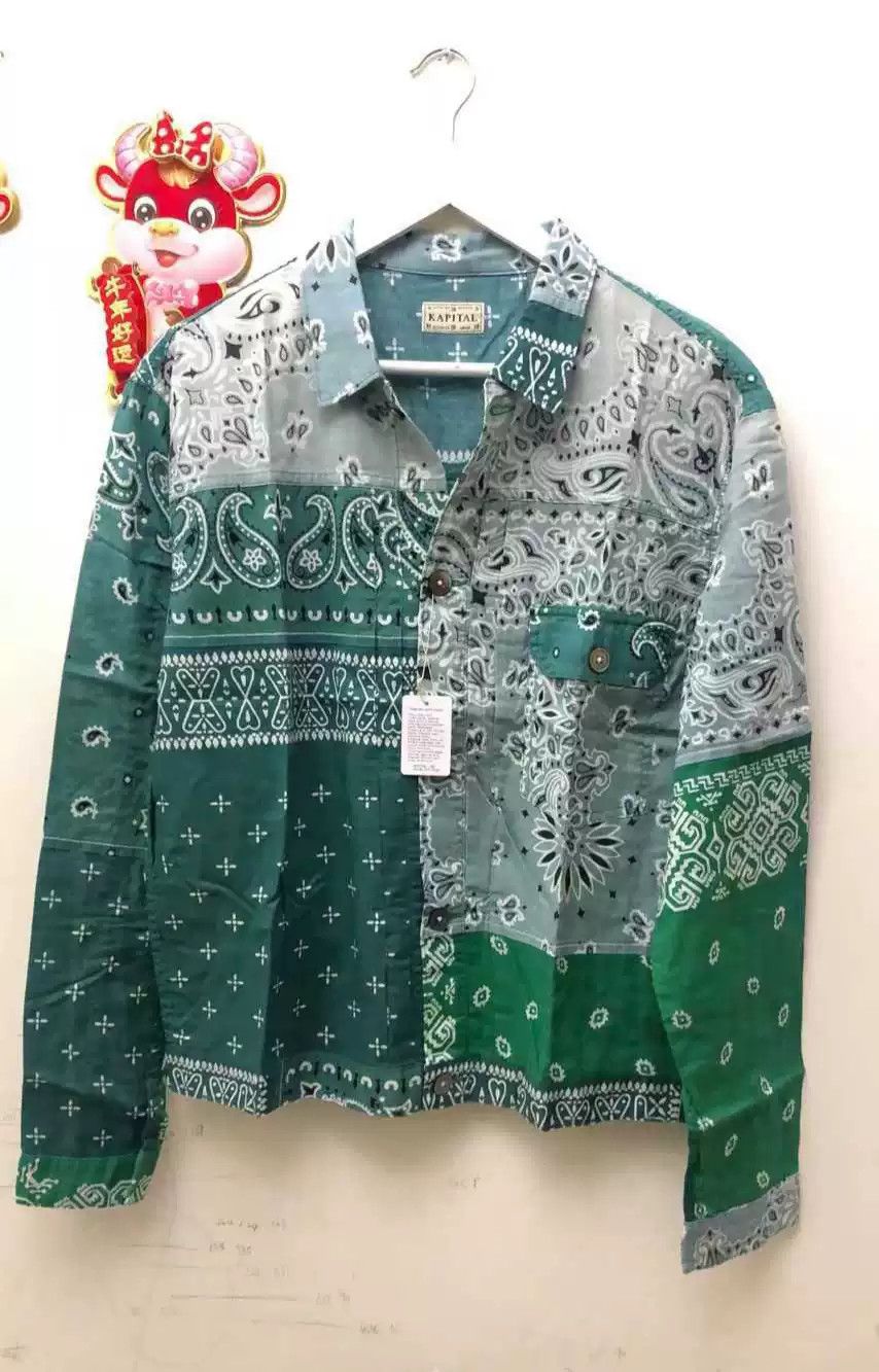 Kapital Kapital brand new green jacket shirt Size US XL / EU 56 / 4 - 1 Thumbnail