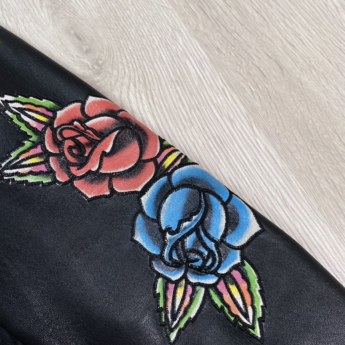 Ed Hardy Ed Hardy by Christian Audigier genuine leather hooded jacket Size S / US 4 / IT 40 - 12 Thumbnail