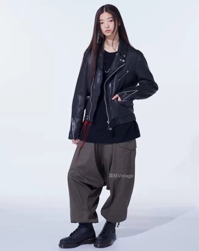 Yohji Yamamoto Yohji Yamamoto 22AW Vintage Washed Sheepskin Moto Jacket Size US L / EU 52-54 / 3 - 9 Thumbnail