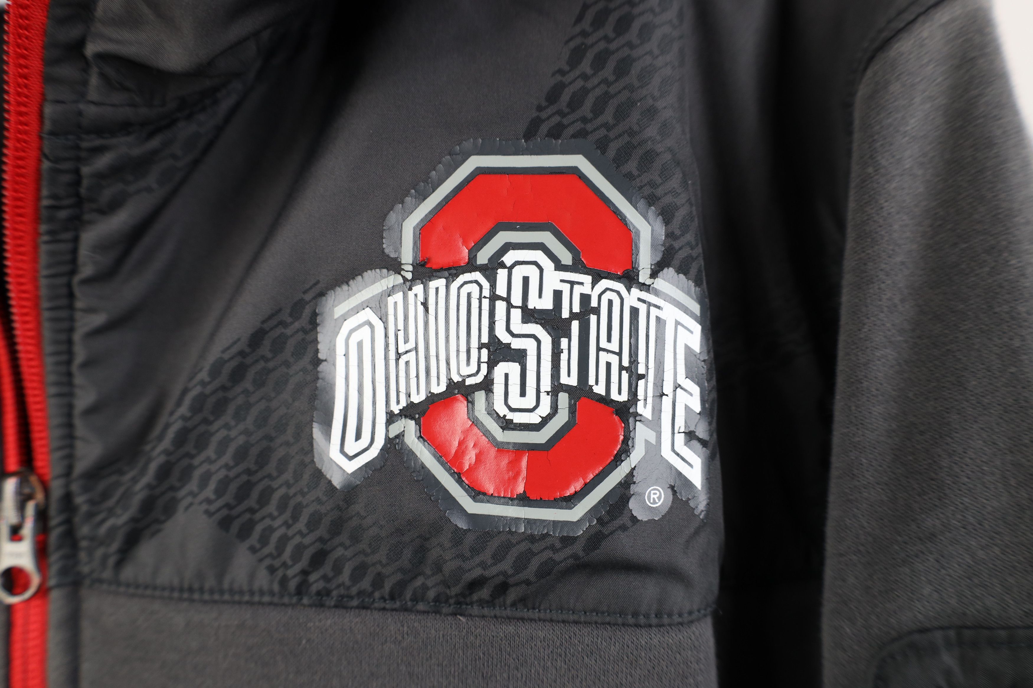 Nike Nike Spell Out Ohio State University Full Zip Hoodie Jacket Size US L / EU 52-54 / 3 - 4 Thumbnail