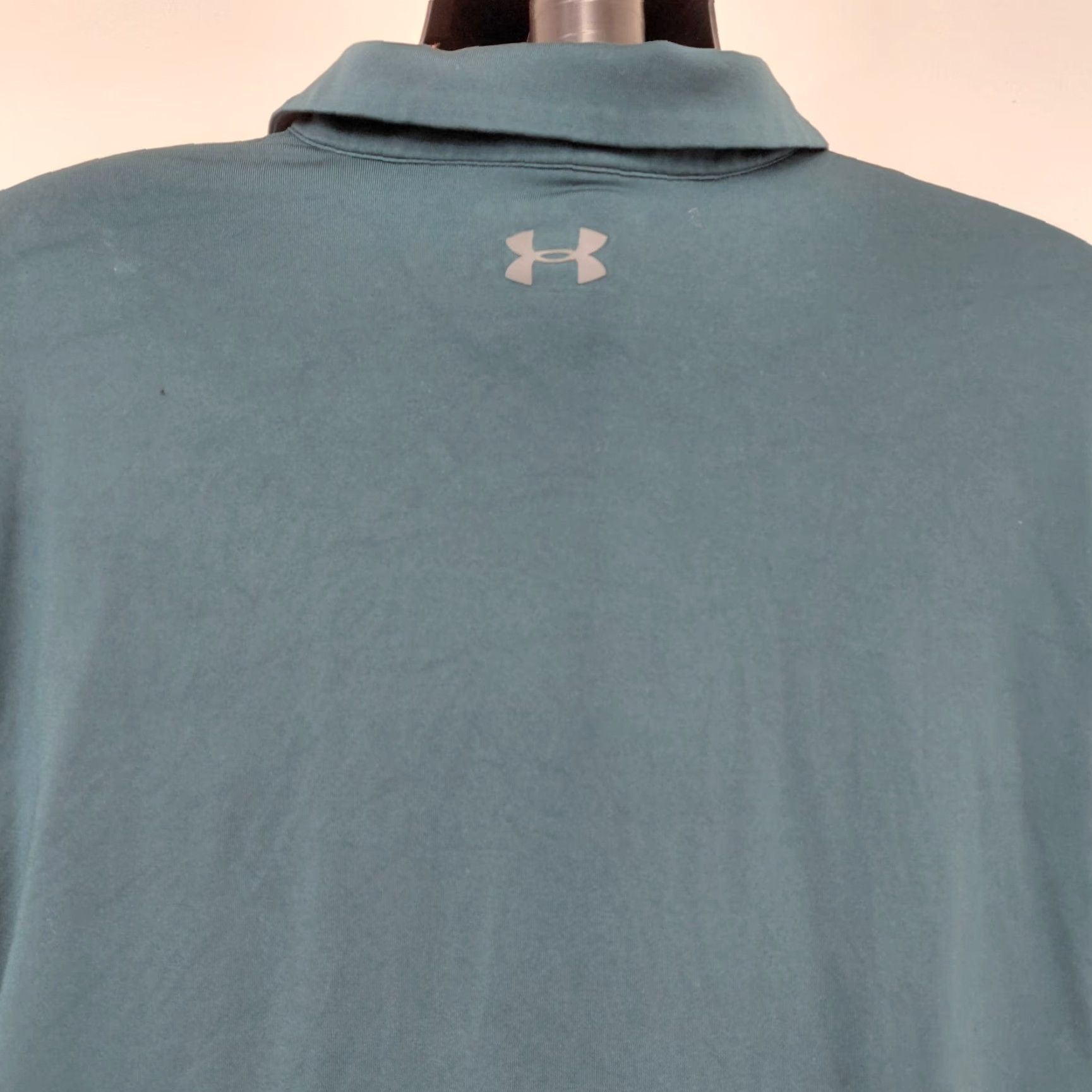 Under Armour Under Armour Golf Shirt Mens XL Green HeatGear Performance Polo Striped Polo Shirt Mens XL Green HeatGear Logo Striped Mens Nike? Size US XL / EU 56 / 4 - 6 Thumbnail
