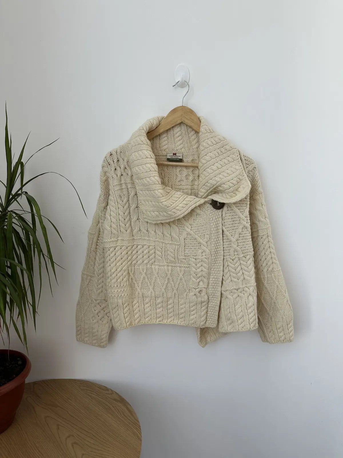 Autumn Cashmere Vintage Carraig Donn Knit Beige Womens Cardigan Size US XS / EU 42 / 0 - 3 Thumbnail