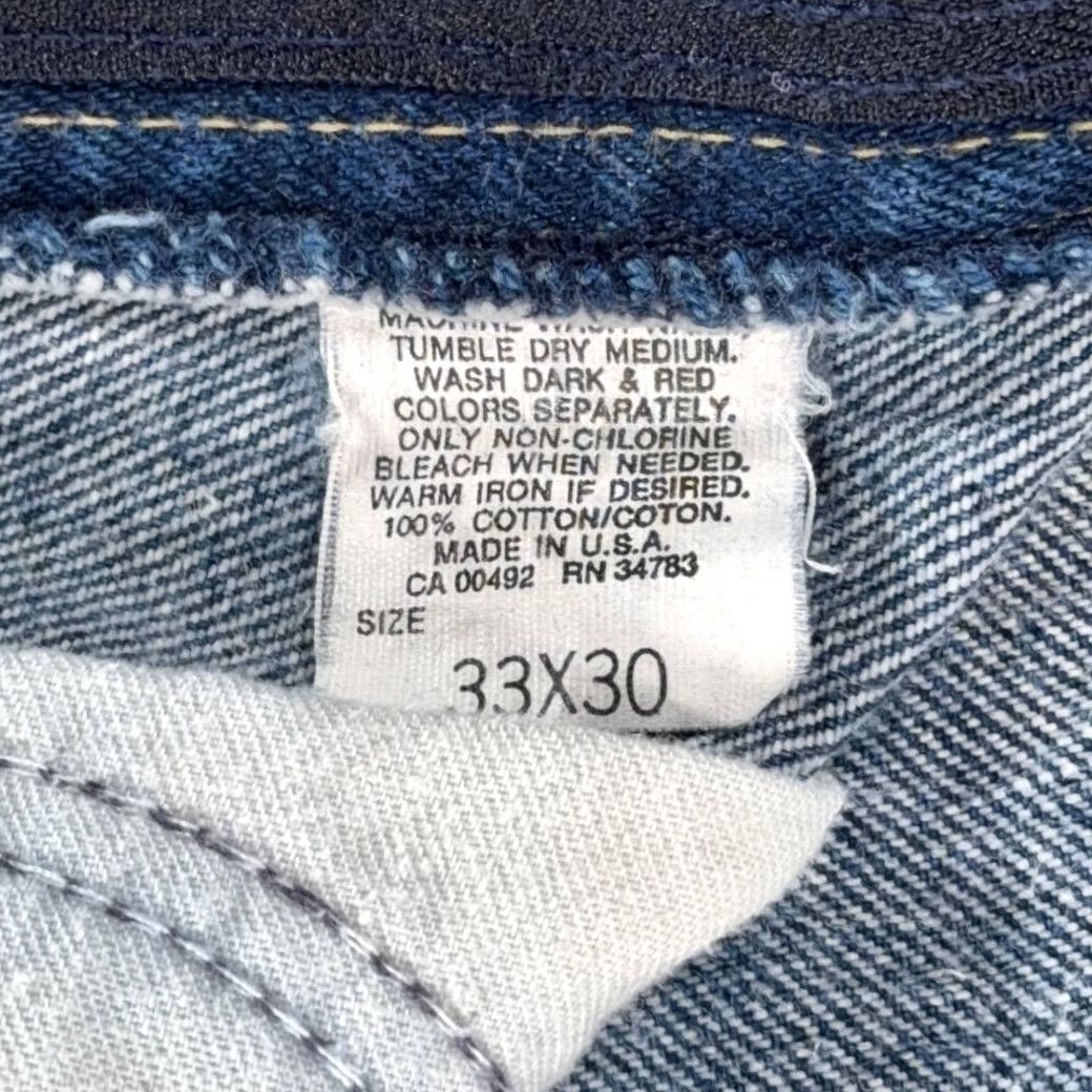 Lee VINTAGE Lee Jeans Mens 32x30 Blue Bootcut Riders Talon USA Denim 70s 33x30 Tag Size US 32 / EU 48 - 6 Thumbnail