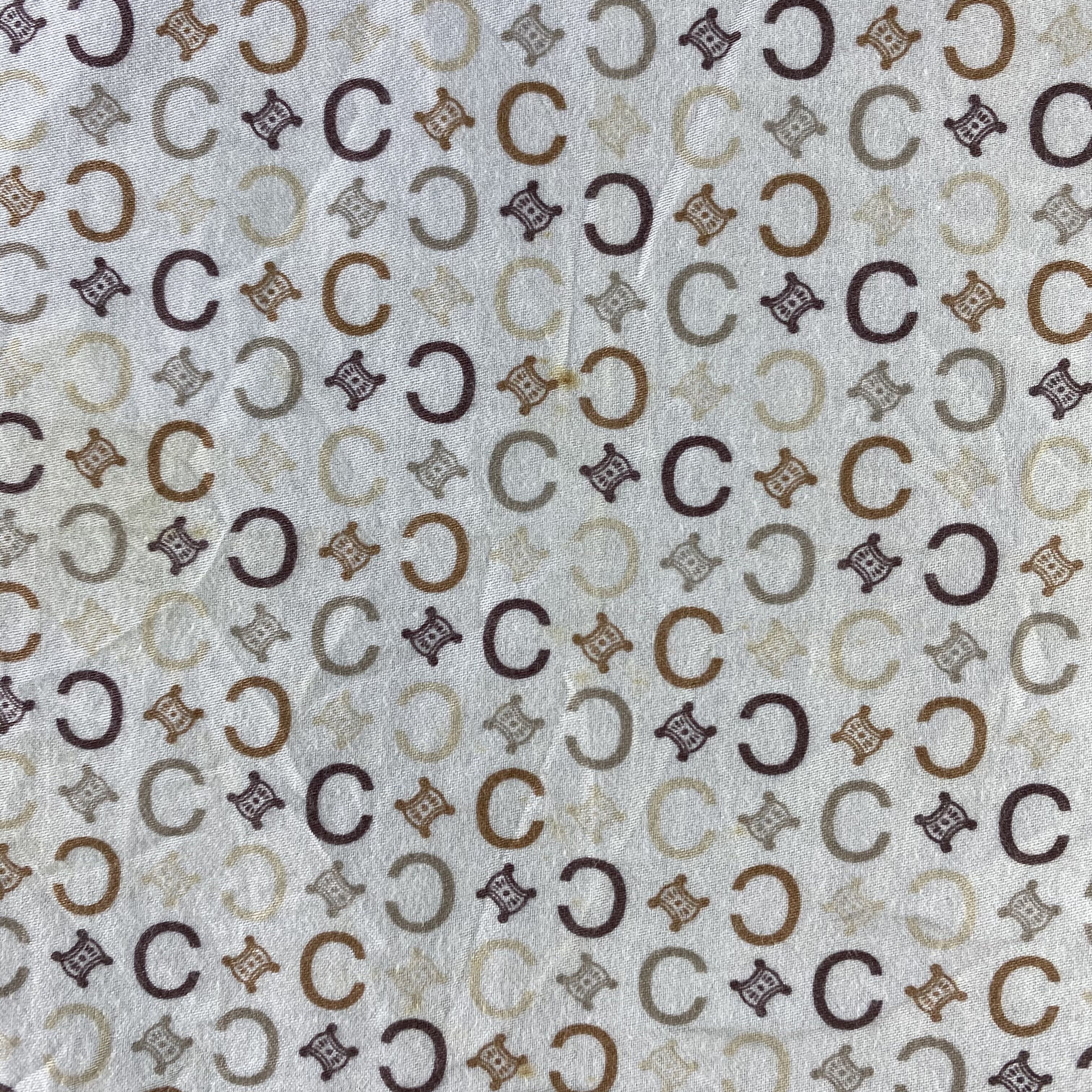 Vintage cEliNe Monogram Handkerchief/Neckerchief/Bandana HC897 Size ONE SIZE - 4 Thumbnail