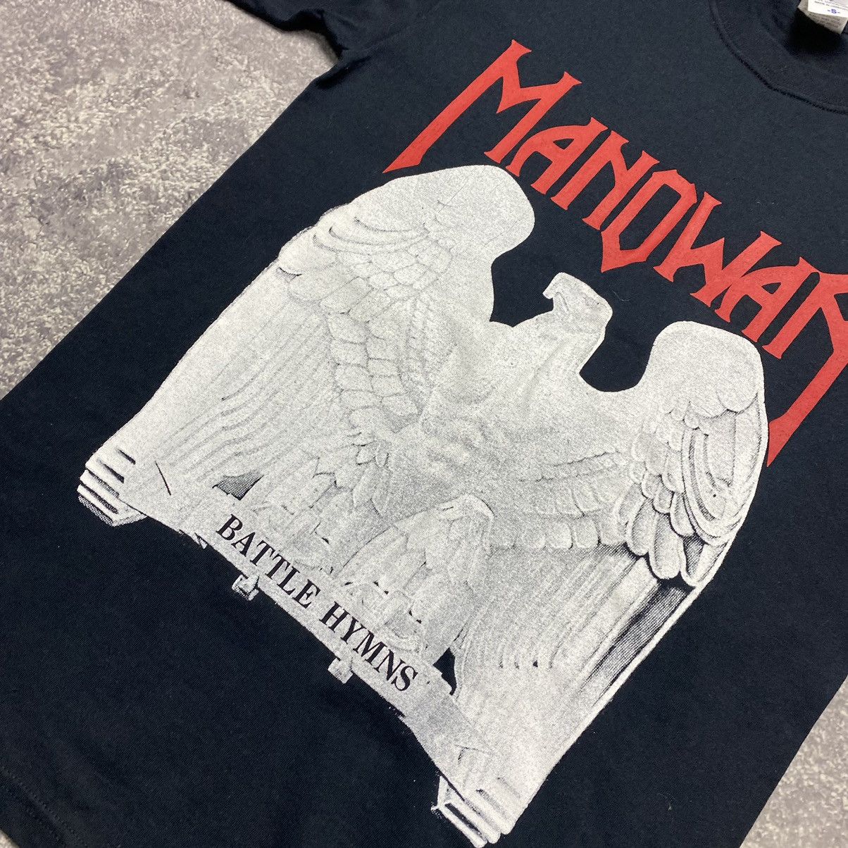 Band Tees Vintage Manowar Battle Hymns Big Logo rock band 00’s tee Size US S / EU 44-46 / 1 - 5 Thumbnail