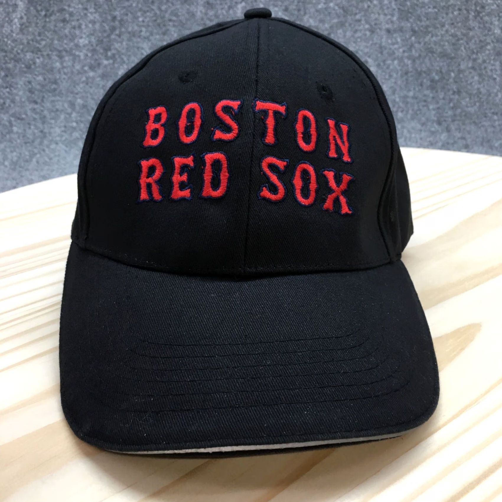 MLB Boston Red Sox MLB Baseball Cap Mens Black OS Curved Brim Embroidered Logo Size ONE SIZE - 2 Thumbnail