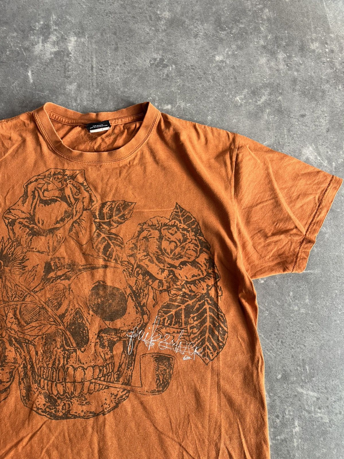 Quiksilver Quiksilver Vintage Skull Printed Tee M Affliction Rare Size US M / EU 48-50 / 2 - 5 Thumbnail