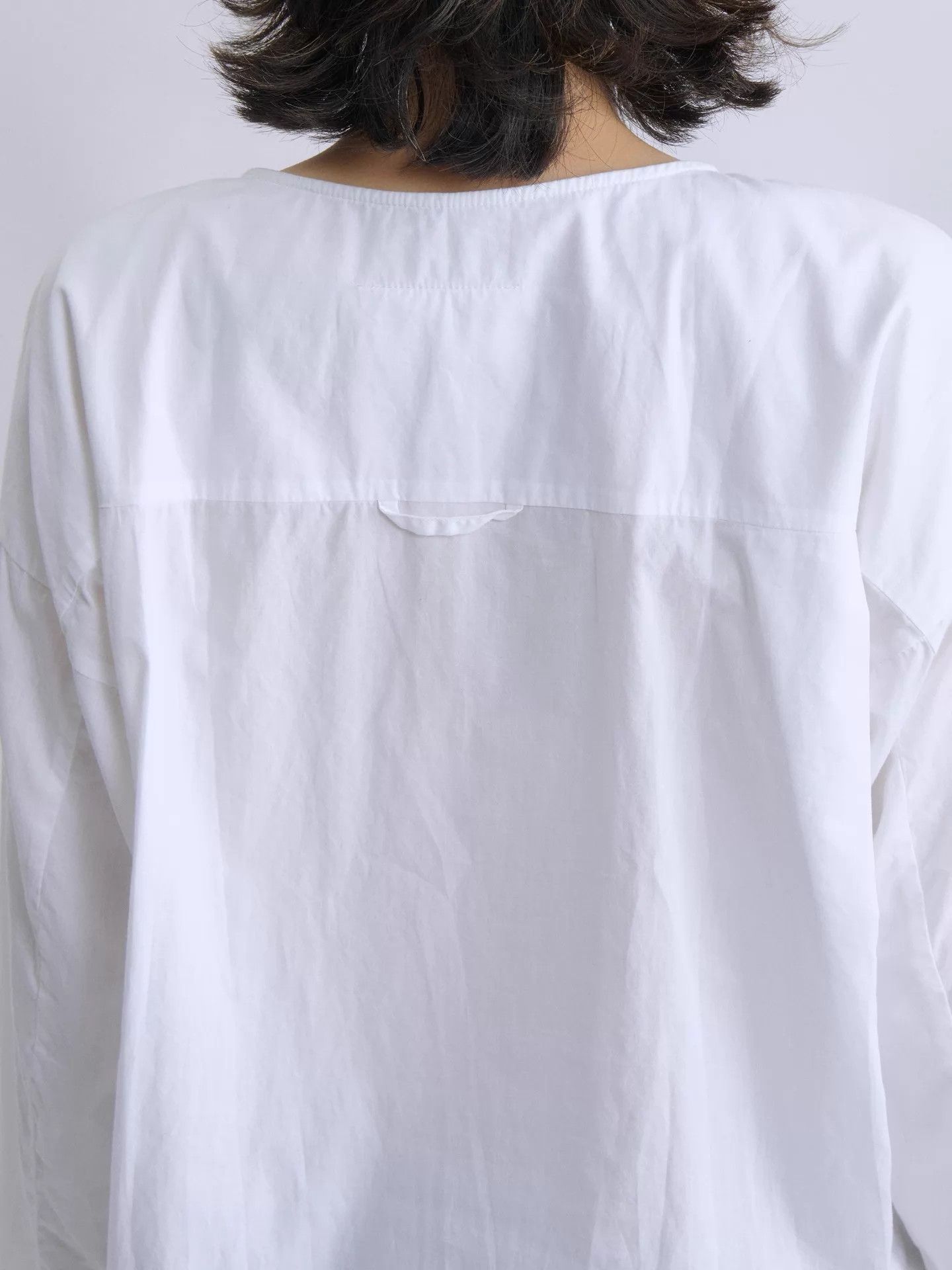 MM6 MM6 2014 Vintage Collarless White Cotton Shirt Size M / US 6-8 / IT 42-44 - 7 Thumbnail