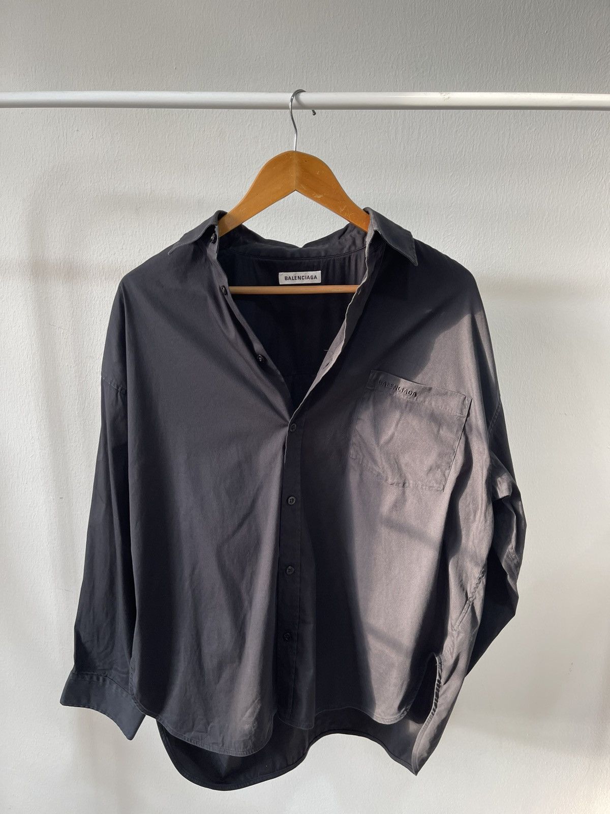 Balenciaga 2016 Balenciaga Oversive Button Up Shirt Size US L / EU 52-54 / 3 - 2 Thumbnail