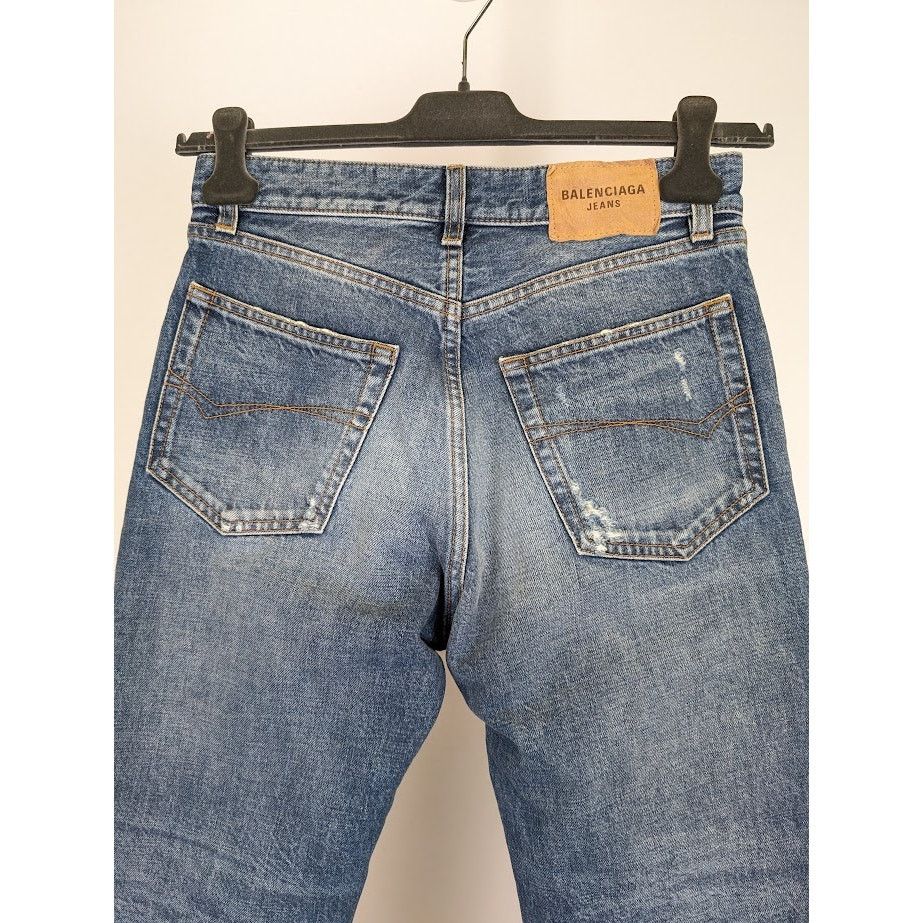 Balenciaga o1rshd1 Denim Jeans in Blue Size US 29 - 14 Thumbnail