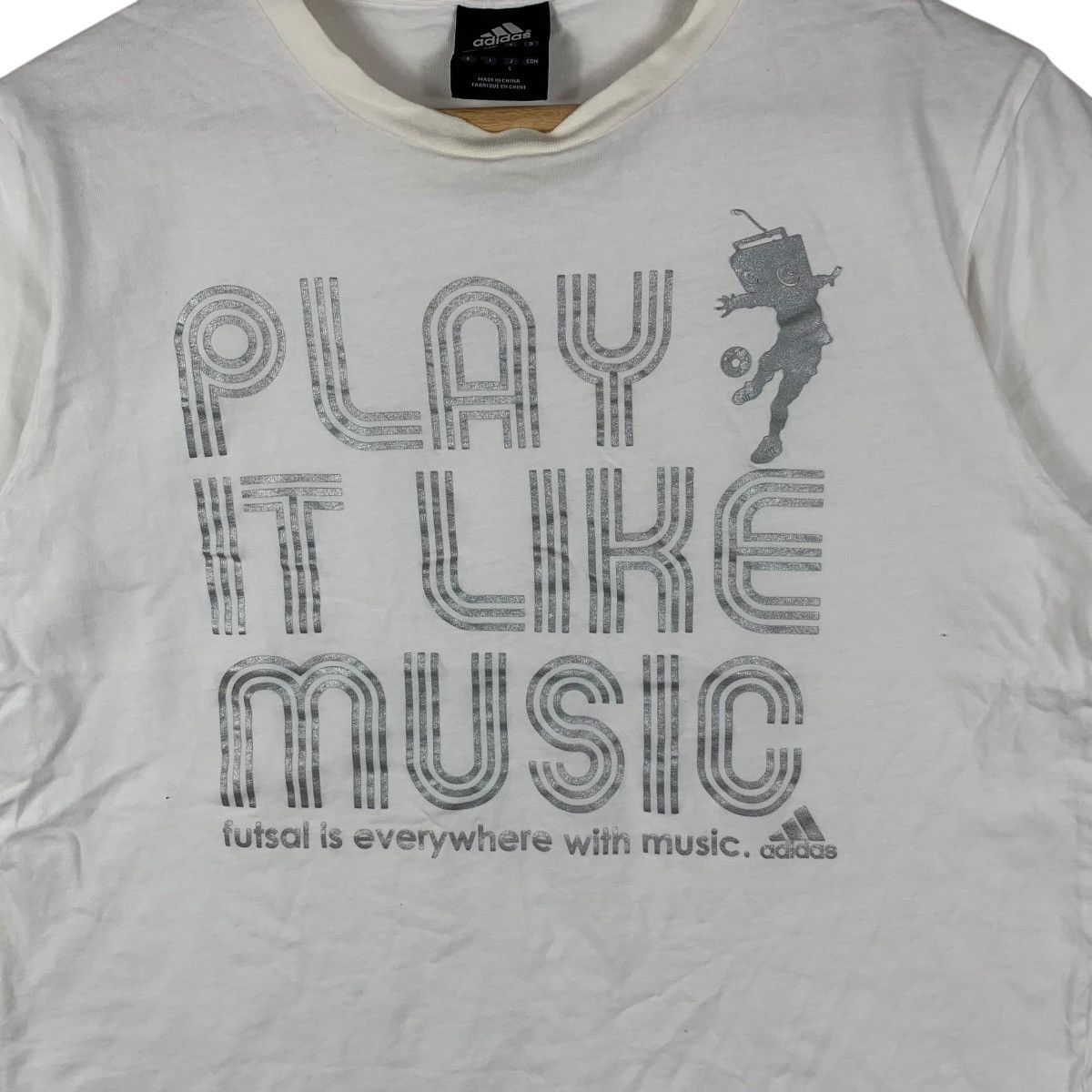 Adidas ADIDAS EQUIPMENT FUTSAL Play Like Music Sportswear Tee Size US L / EU 52-54 / 3 - 6 Thumbnail