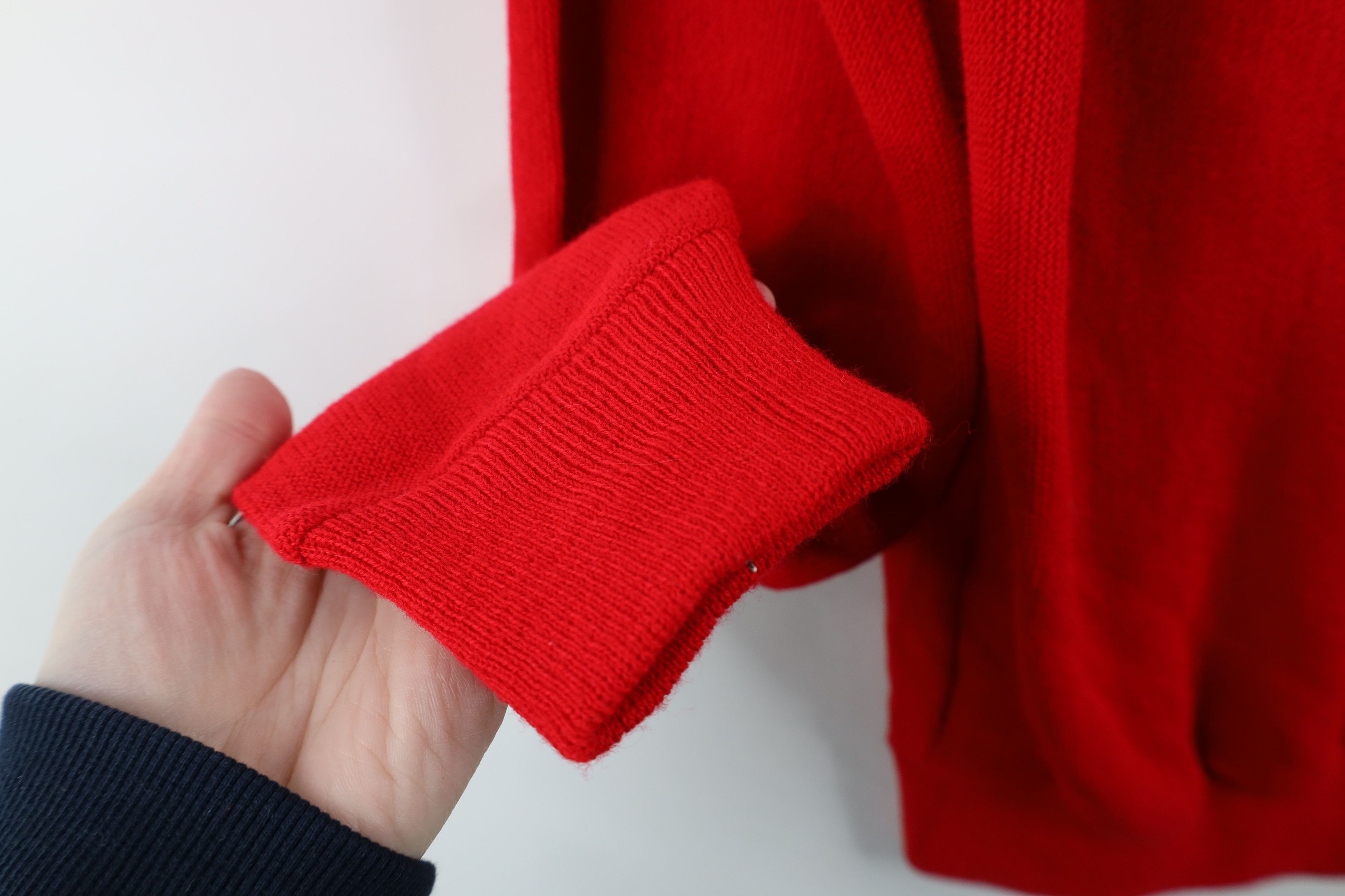 Vintage Deadstock Vintage 70s 80s Streetwear V-Neck Sweater Red USA Size US M / EU 48-50 / 2 - 7 Thumbnail