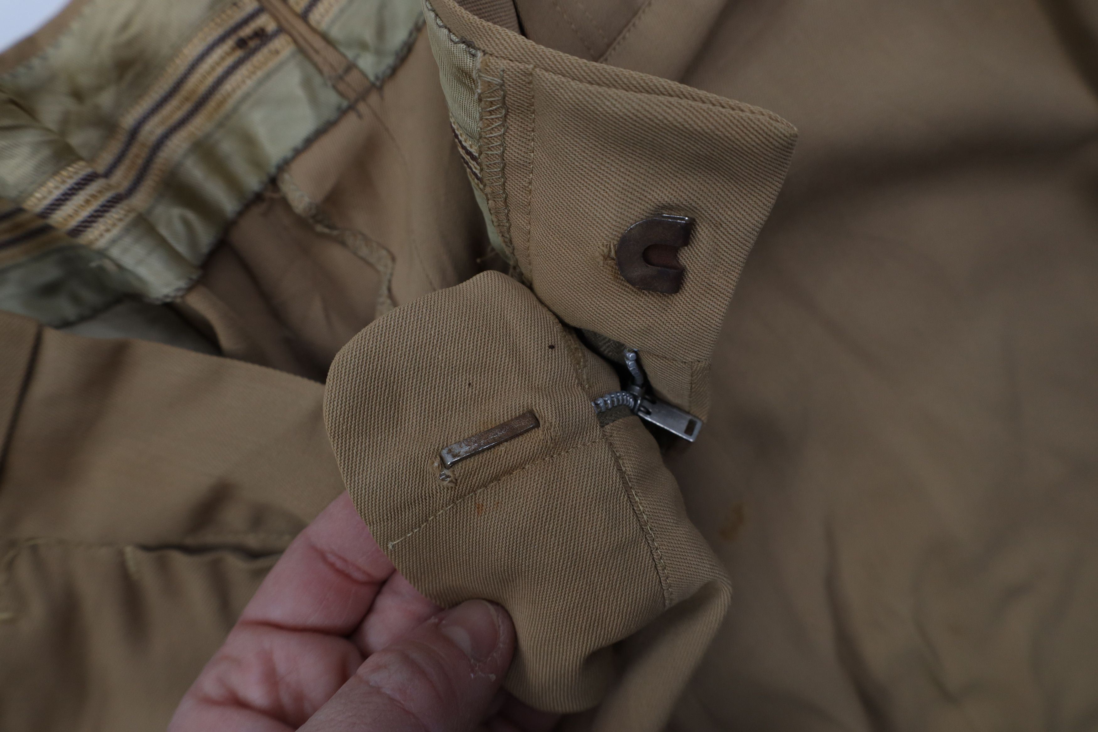 Vintage Vintage 50s Rockabilly Gabardine Wide Leg Chino Pants USA Size US 38 / EU 54 - 9 Thumbnail