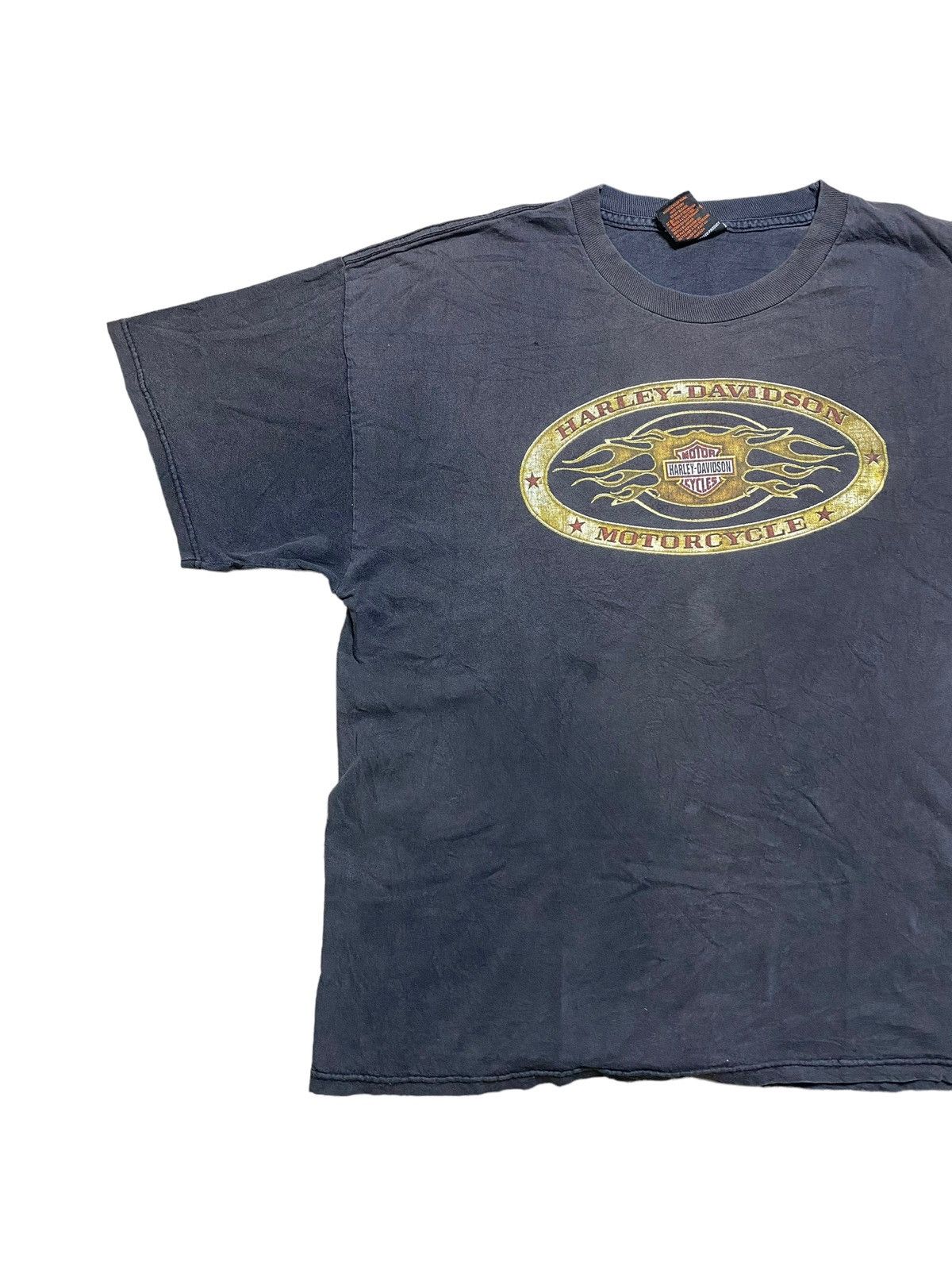 Vintage VINTAGE HARLEY DAVIDSON CENTER LOGO SPELLOUT TEE Size US XL / EU 56 / 4 - 4 Thumbnail