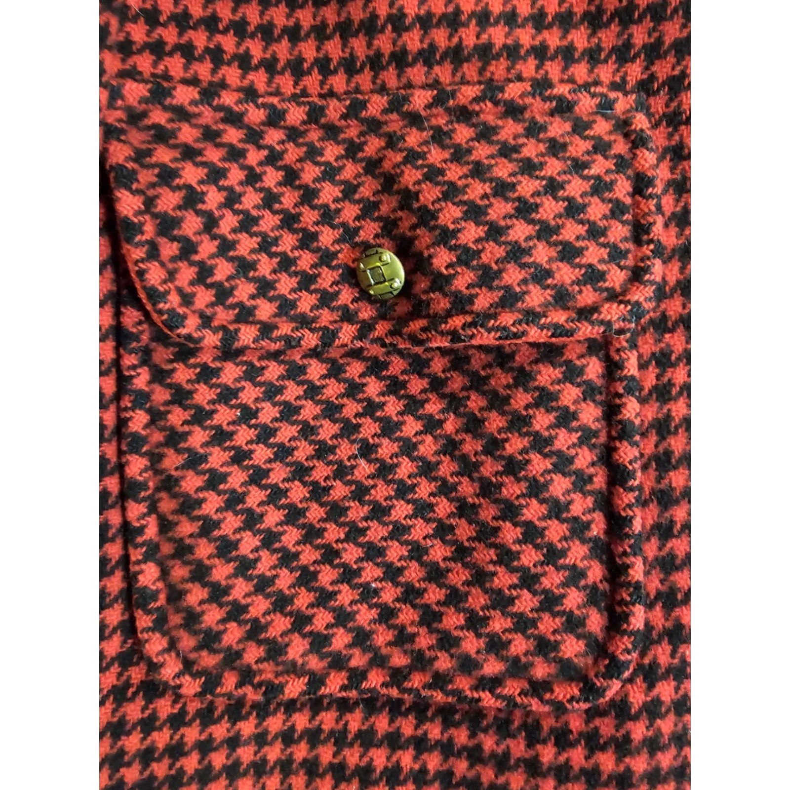 Vintage VINTAGE Penguin FASHION Wool Overcoat Black Red Check Womens Sz 12 Button-Up Coat 60s 1960s Wool Blend Regular Size L/XL Red Plaid Womens Size L / US 10 / IT 46 - 7 Thumbnail
