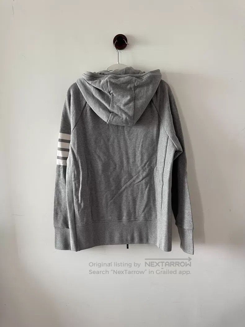 Thom Browne Thom Browne Grey Zip-Up Hoodie Size US XL / EU 56 / 4 - 2 Thumbnail