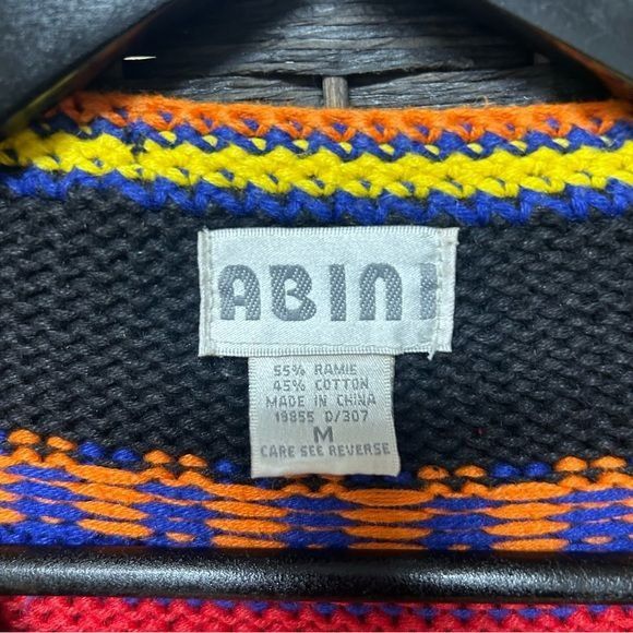 Vintage Vintage hand knit vintage cardigan by Abini medium chunky we Size M / US 6-8 / IT 42-44 - 3 Thumbnail