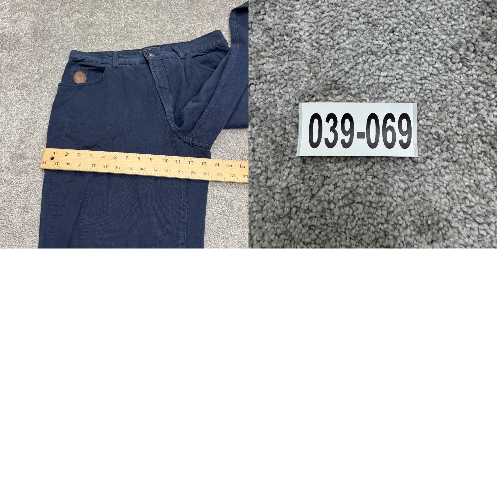 Trussardi Trussardi Jeans Cotton Chino Pants Mens 38x31 Navy Blue Straight Leg Flat Front Size US 38 / EU 54 - 11 Thumbnail