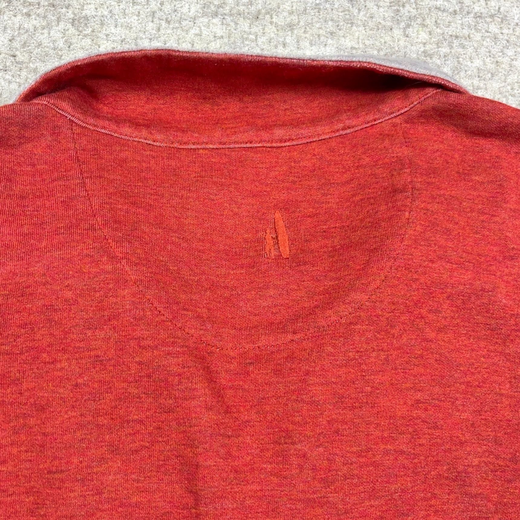 johnnie-O Johnnie-O Sweater Men Medium Orange Pullover 1/4 Zip Knit N/A Golf Logo Embroidered Mock Neck Casual Vintage No Size US M / EU 48-50 / 2 - 7 Thumbnail