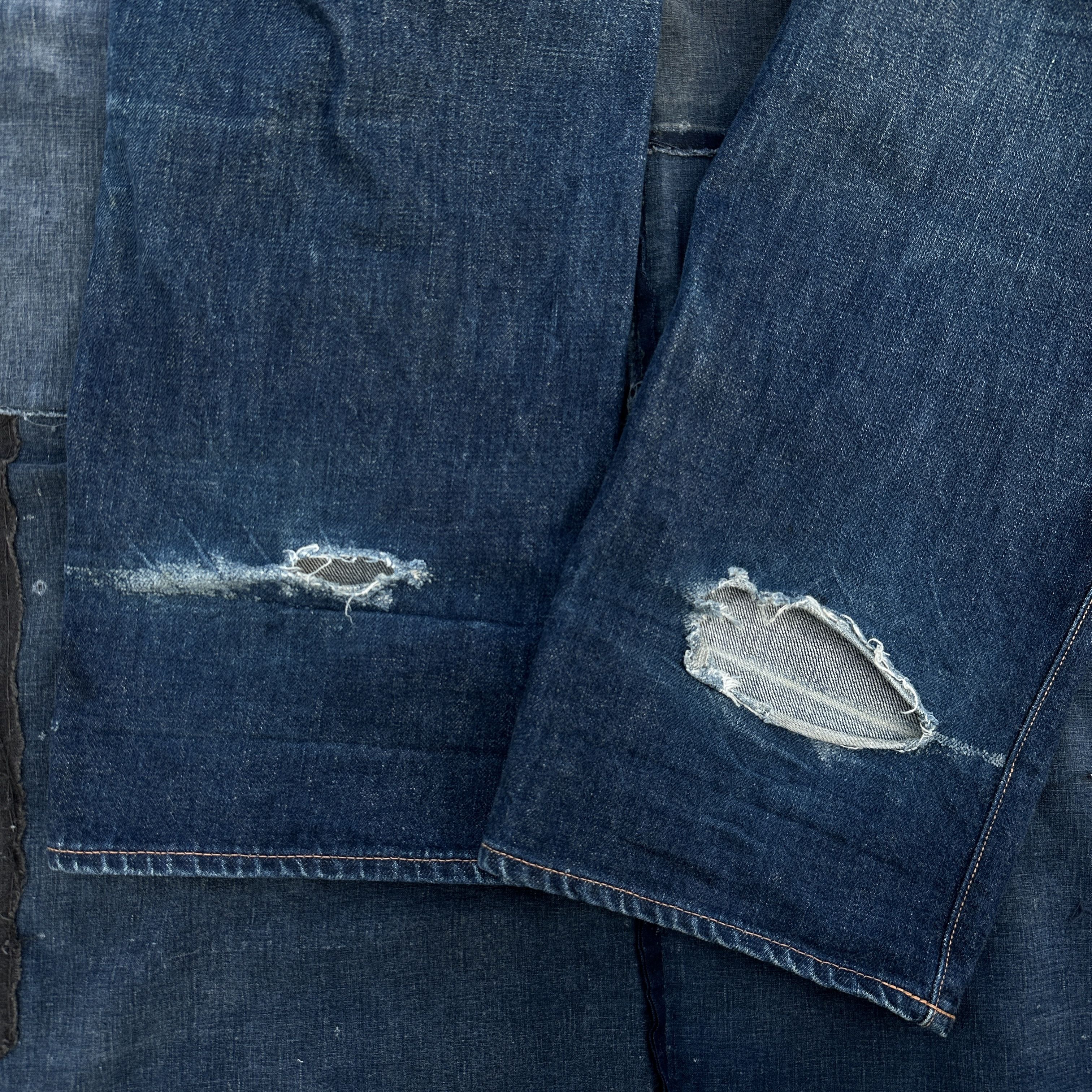Evisu Buckle Back No2 2000s Selvedge seagulls back cinch denim 501 Size US 35 - 10 Thumbnail