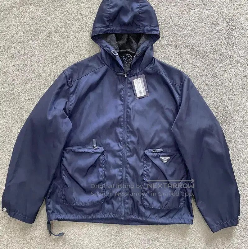 Other Prada Men's Navy Polyester Jacket Size L. Size US L / EU 52-54 / 3 - 2 Thumbnail