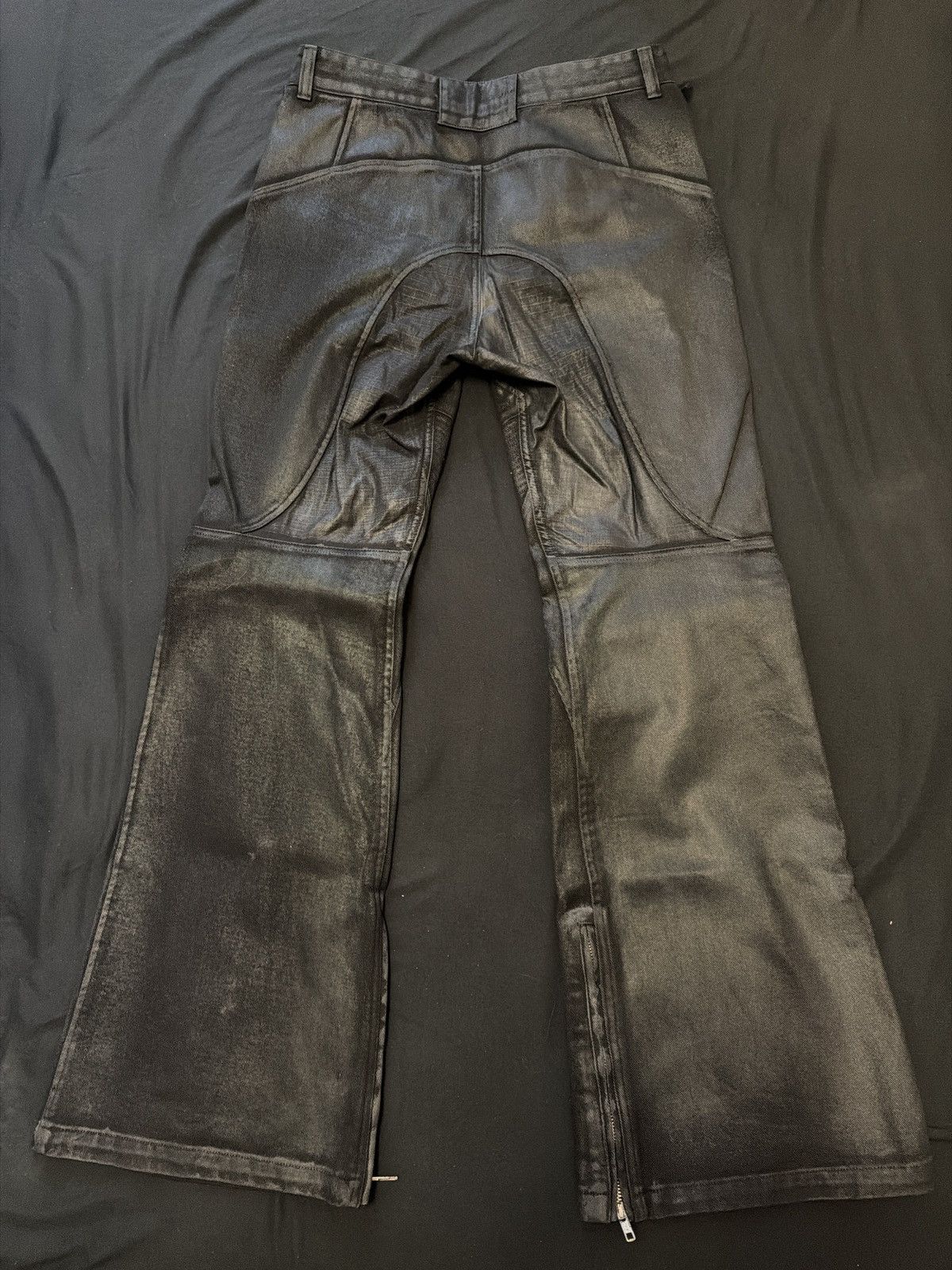 PROJECT G/R Project G/R coated biker armoured flare pants Size US 34 / EU 50 - 2 Thumbnail