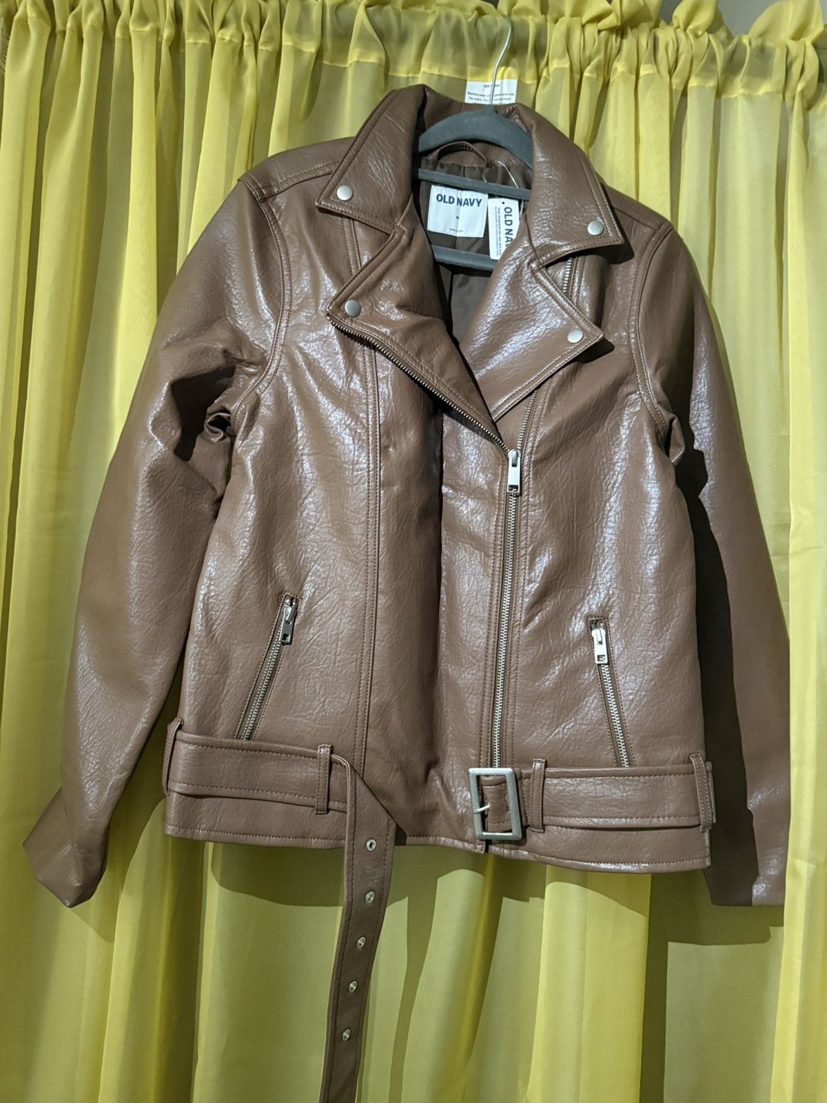 Old Navy Beautiful leather jacket Size M / US 6-8 / IT 42-44 - 3 Thumbnail