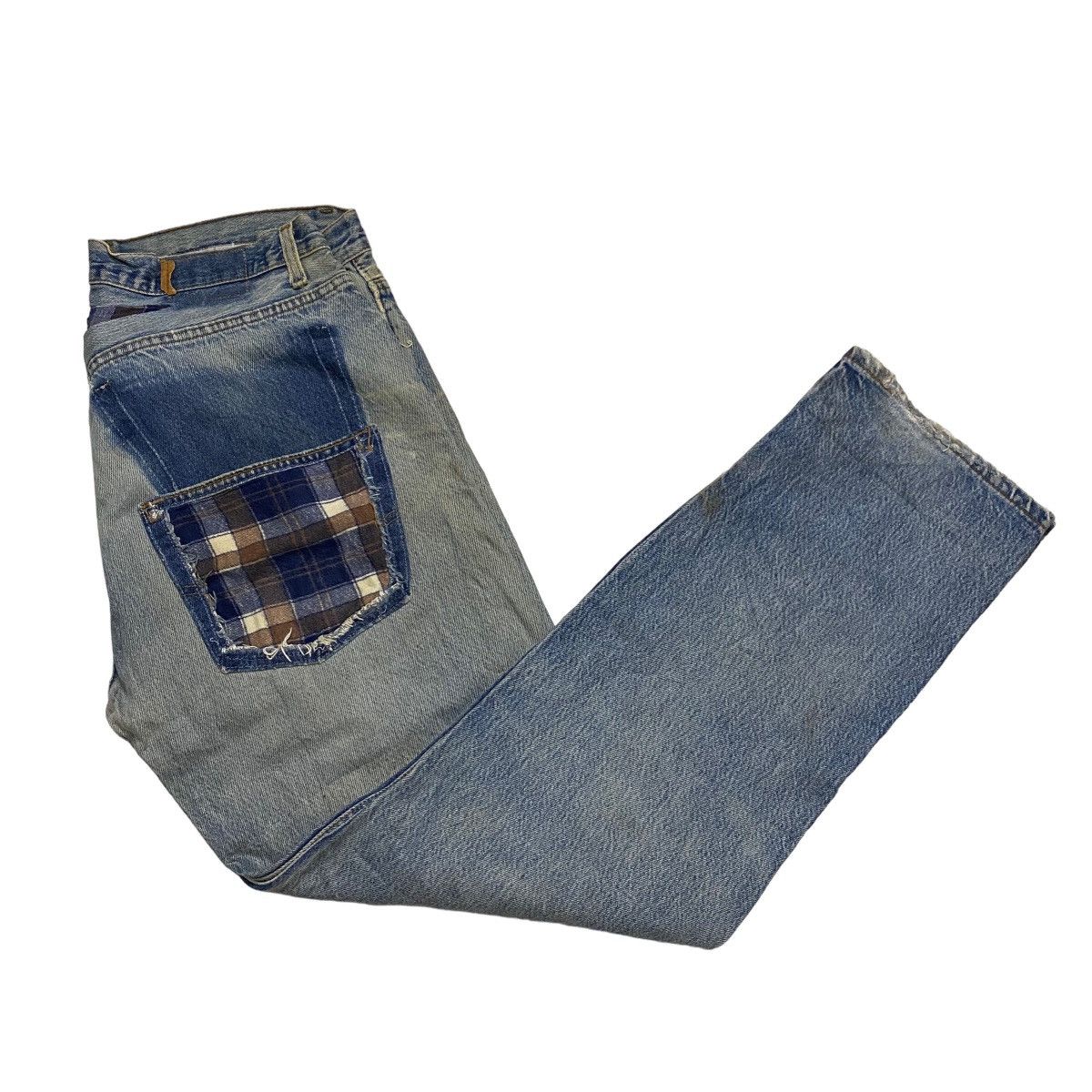 Levi's Levis 501 vintage distressed custom made Size US 36 / EU 52 - 10 Thumbnail