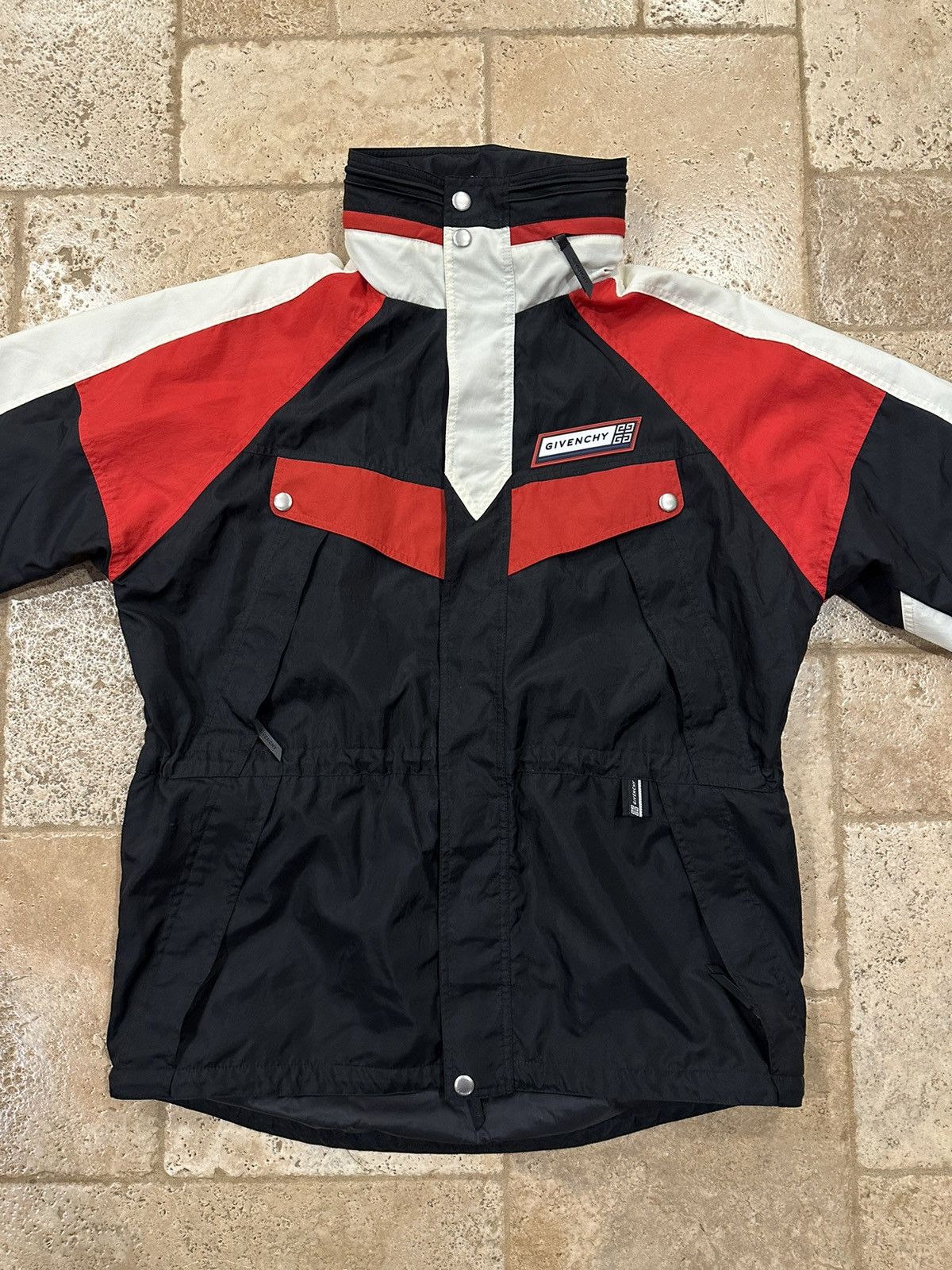 Givenchy Givenchy Vintage Sports Sailing Zip Up Black / Red Jacket Size US L / EU 52-54 / 3 - 3 Thumbnail