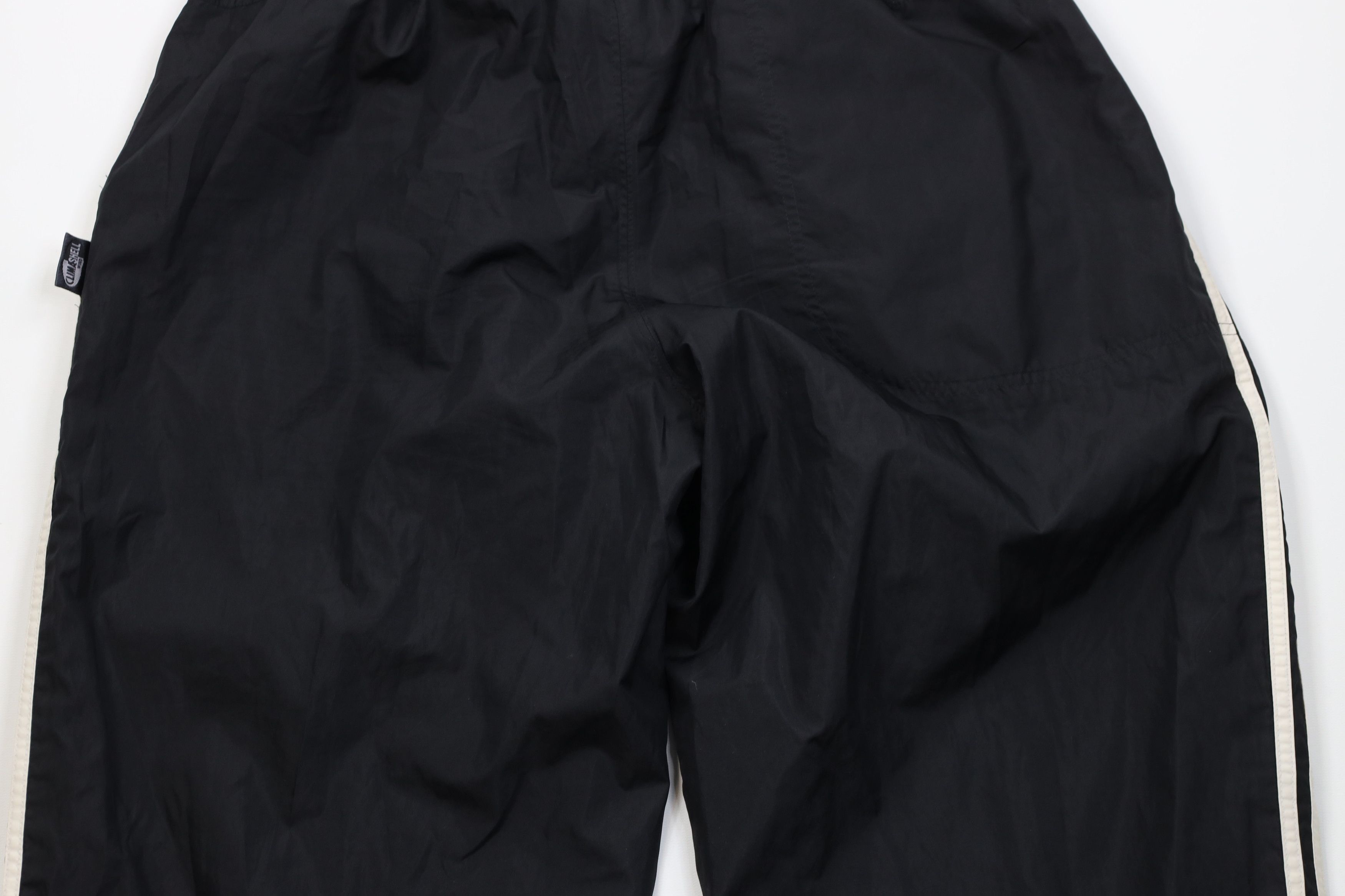 Adidas Vintage 90s Adidas Lined Wide Leg Windbreaker Pants Black Size US 38 / EU 54 - 14 Thumbnail