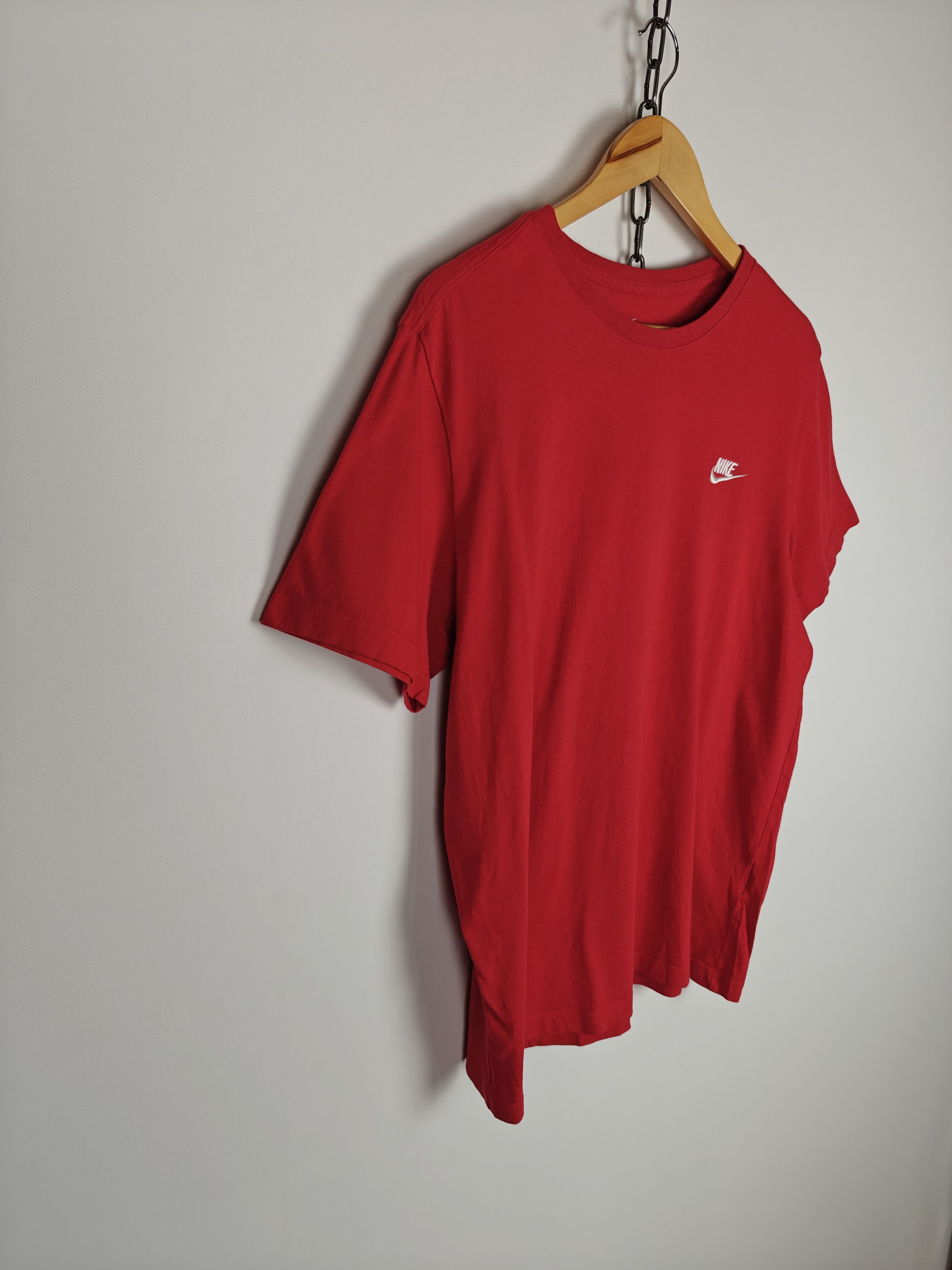 Nike Nike Basic T-Shirt Logo Red Tee size L Size US L / EU 52-54 / 3 - 5 Thumbnail