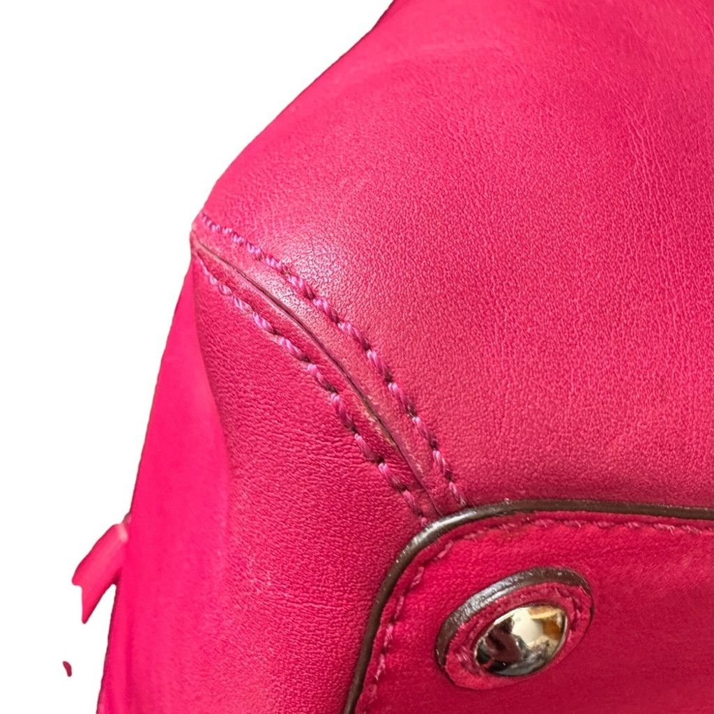 Coach Coach Hampton SoHo Leather Tote Raspberry Pink Satchel EUC Size ONE SIZE - 10 Thumbnail