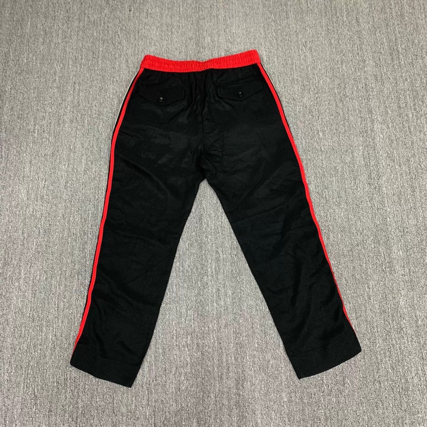 Gucci Gucci Black Side Logo Chinos 46 8/10 Thigh Wear Size US 30 / EU 46 - 2 Thumbnail