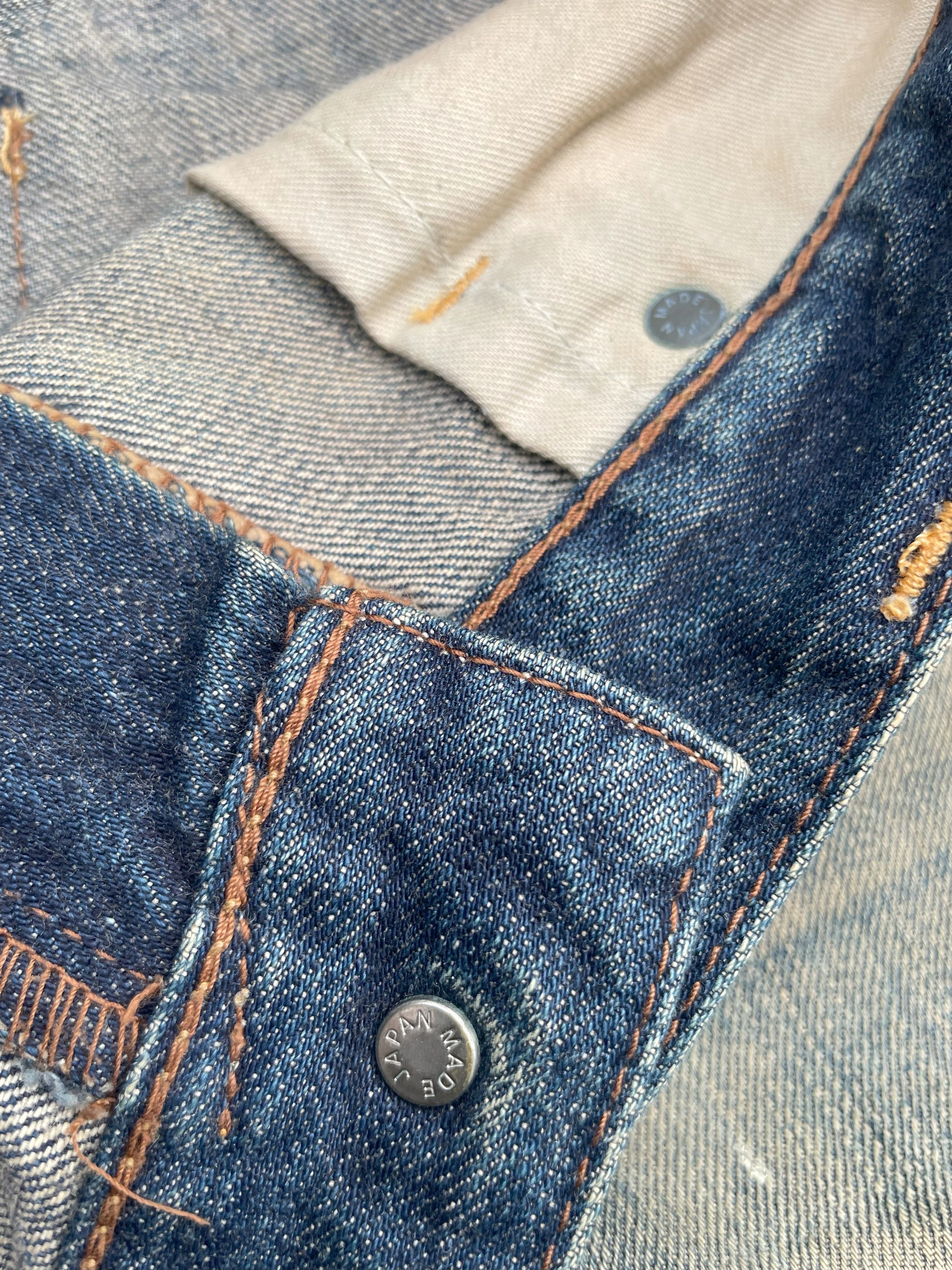Japanese Brand × Vintage Vintage Back Number Faded Distresed Denim Size US 34 / EU 50 - 14 Thumbnail