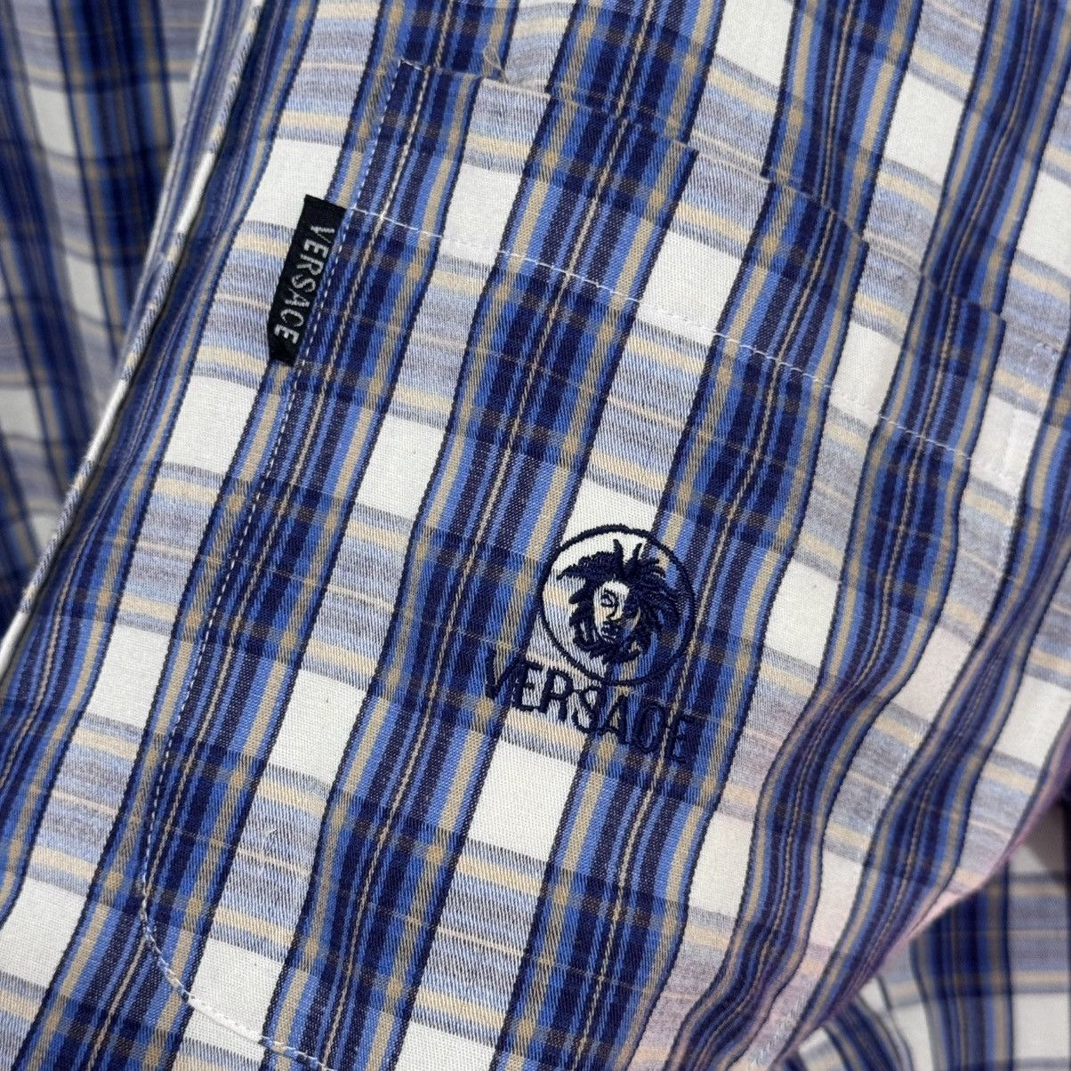 Versace Jeans Couture Vintage Versace Jeans Couture Plaid Shirt 💙 Size US M / EU 48-50 / 2 - 4 Thumbnail
