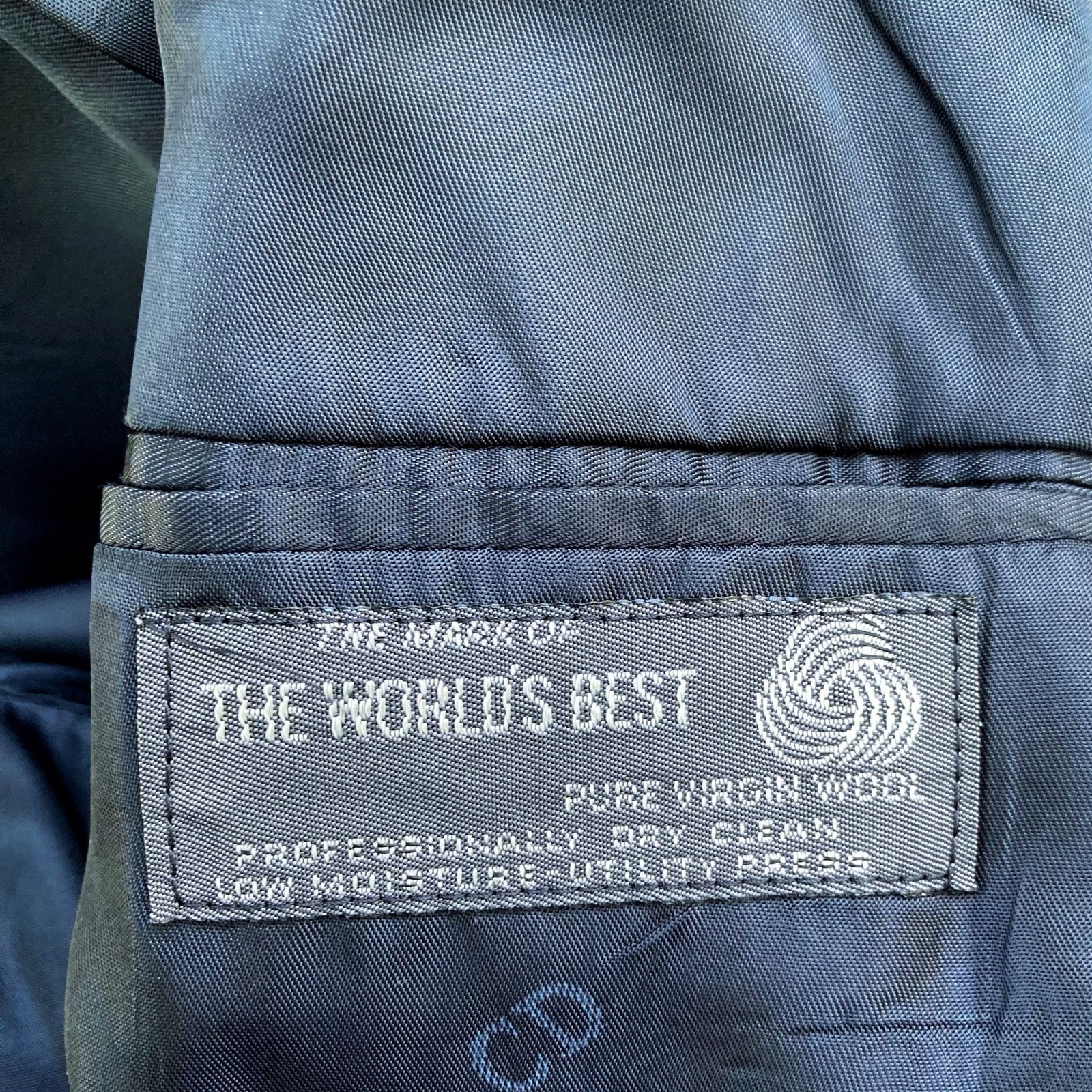 Christian Dior Monsieur Vintage Dior Navy Pinstripe Wool Dinner Jacket 42R | Classic Size 42R - 19 Thumbnail